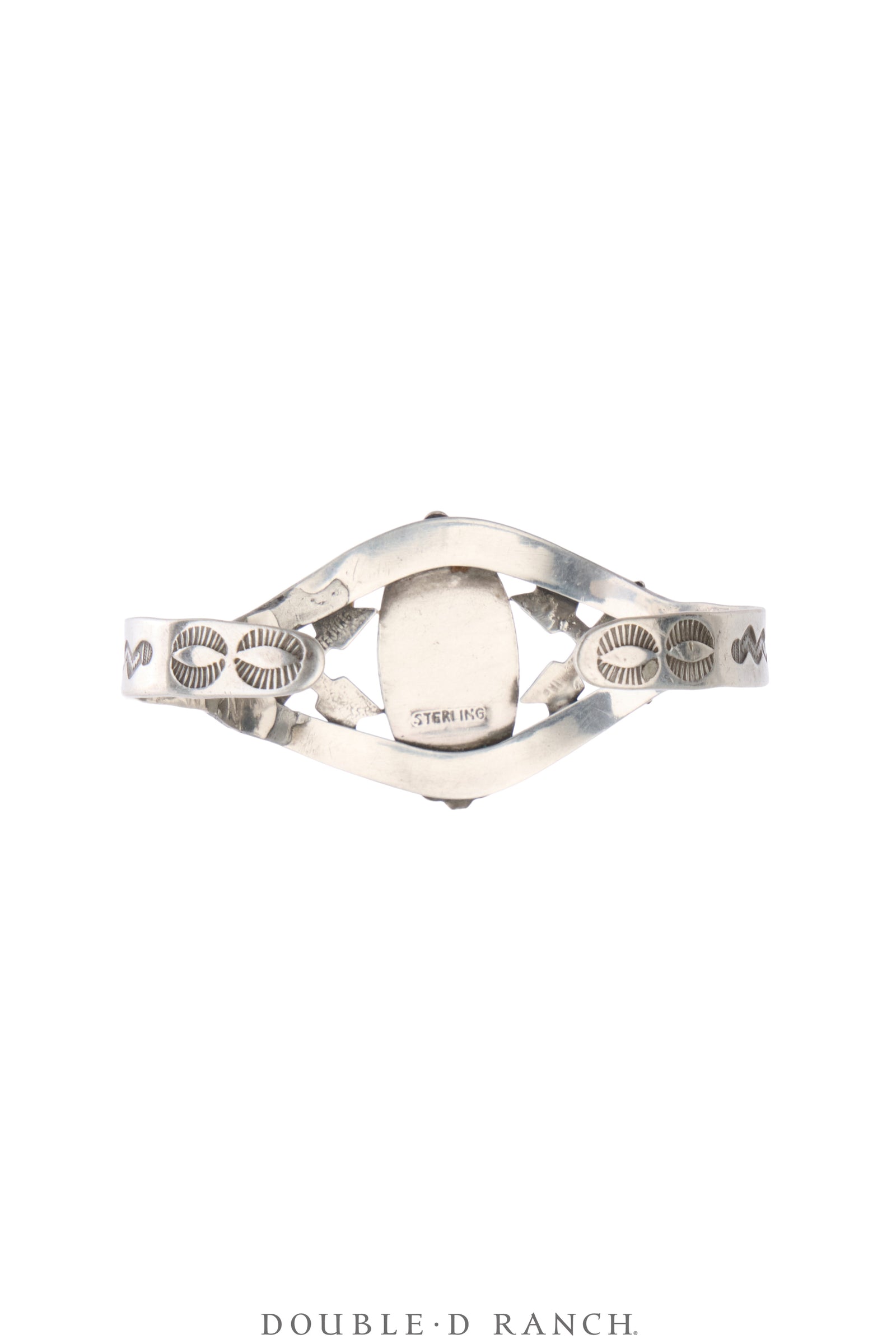 Cuff, Fred Harvey Railroad Era, Turquoise, Crossed Arrows, Hallmark, Vintage ‘40s, 4168