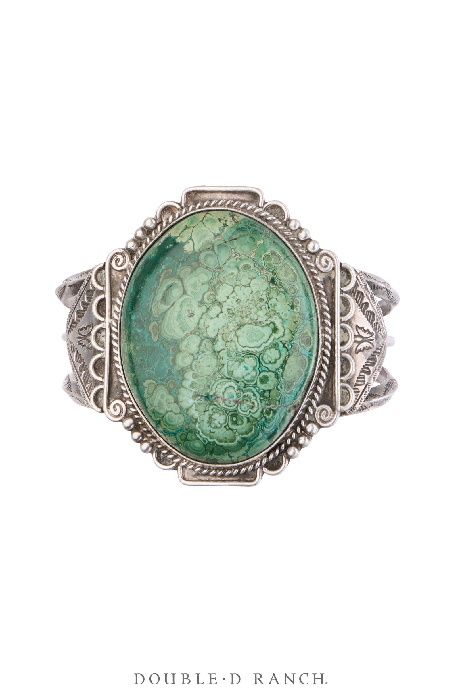 Cuff, Specimen, Malachite, Vintage Mid 20th Century, 4172