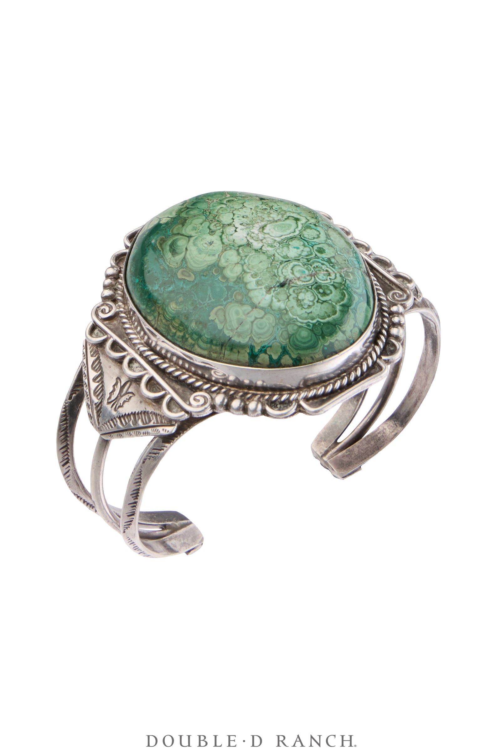 Cuff, Specimen, Malachite, Vintage Mid 20th Century, 4172