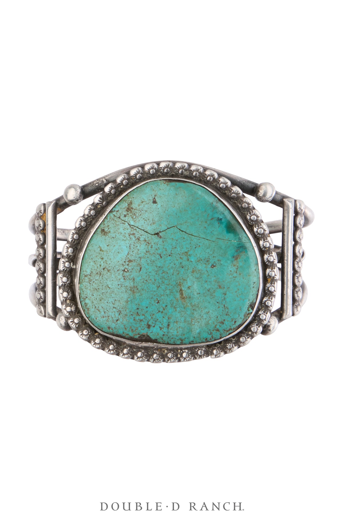 Cuff, Specimen, Turquoise, Sans Hallmark, Vintage Mid Century, 4174