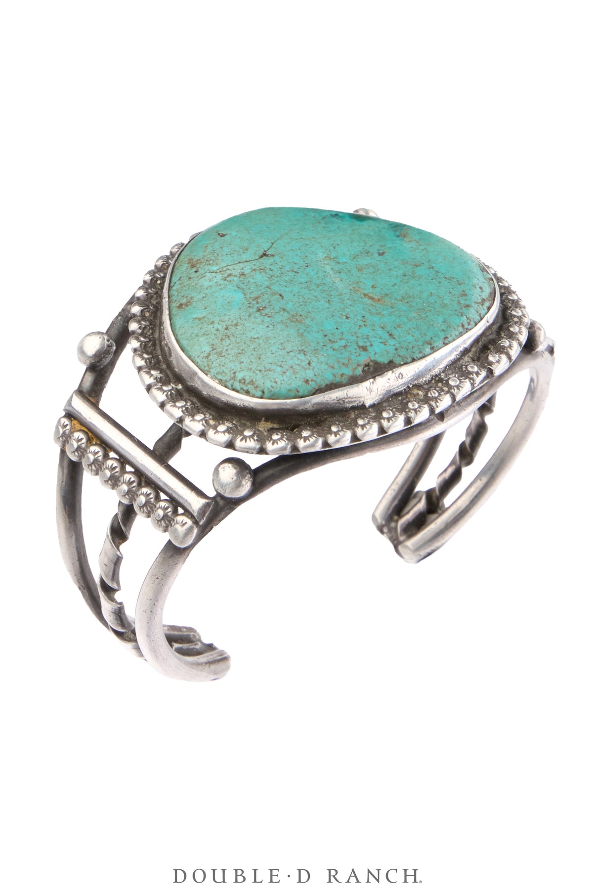 Cuff, Specimen, Turquoise, Sans Hallmark, Vintage Mid Century, 4174