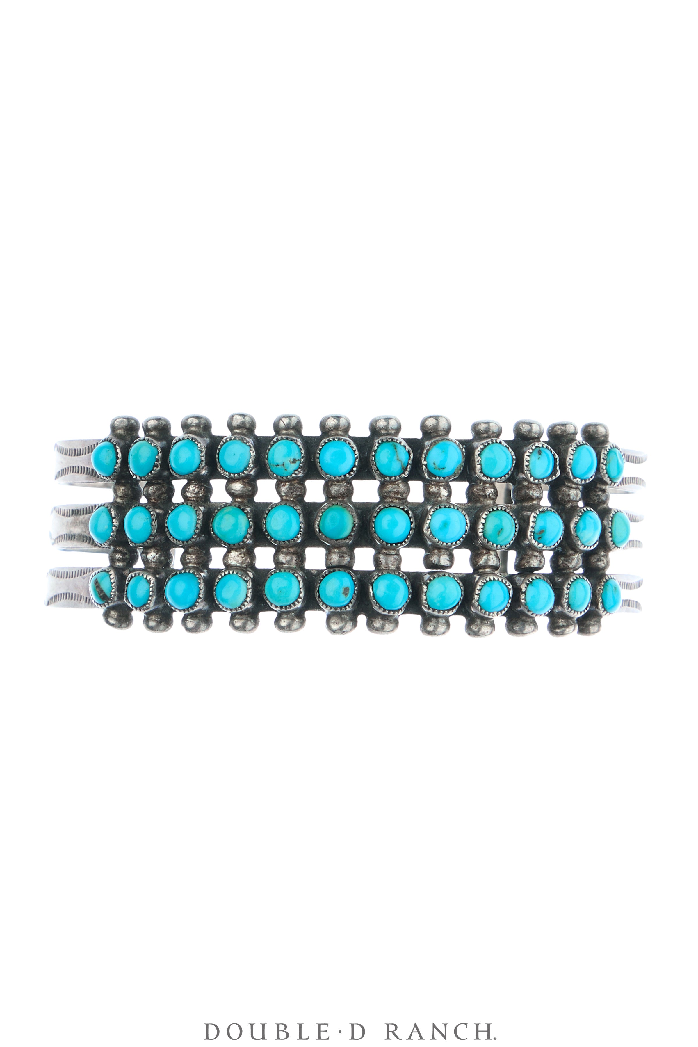Cuff, Row, Turquoise, Snake Eyes, Vintage, Mid Century, 4193 - Double D ...