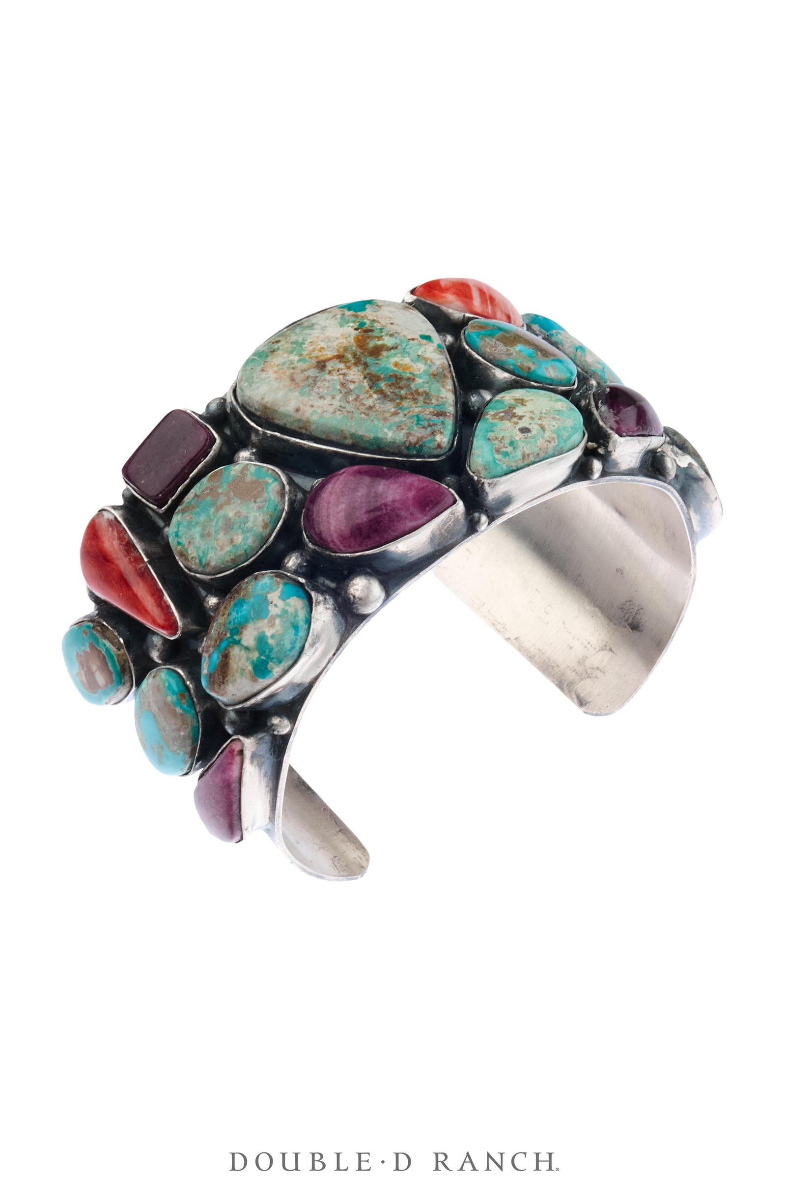 Cuff, Cluster, Turquoise & Mixed Stones, Contemporary, 4196