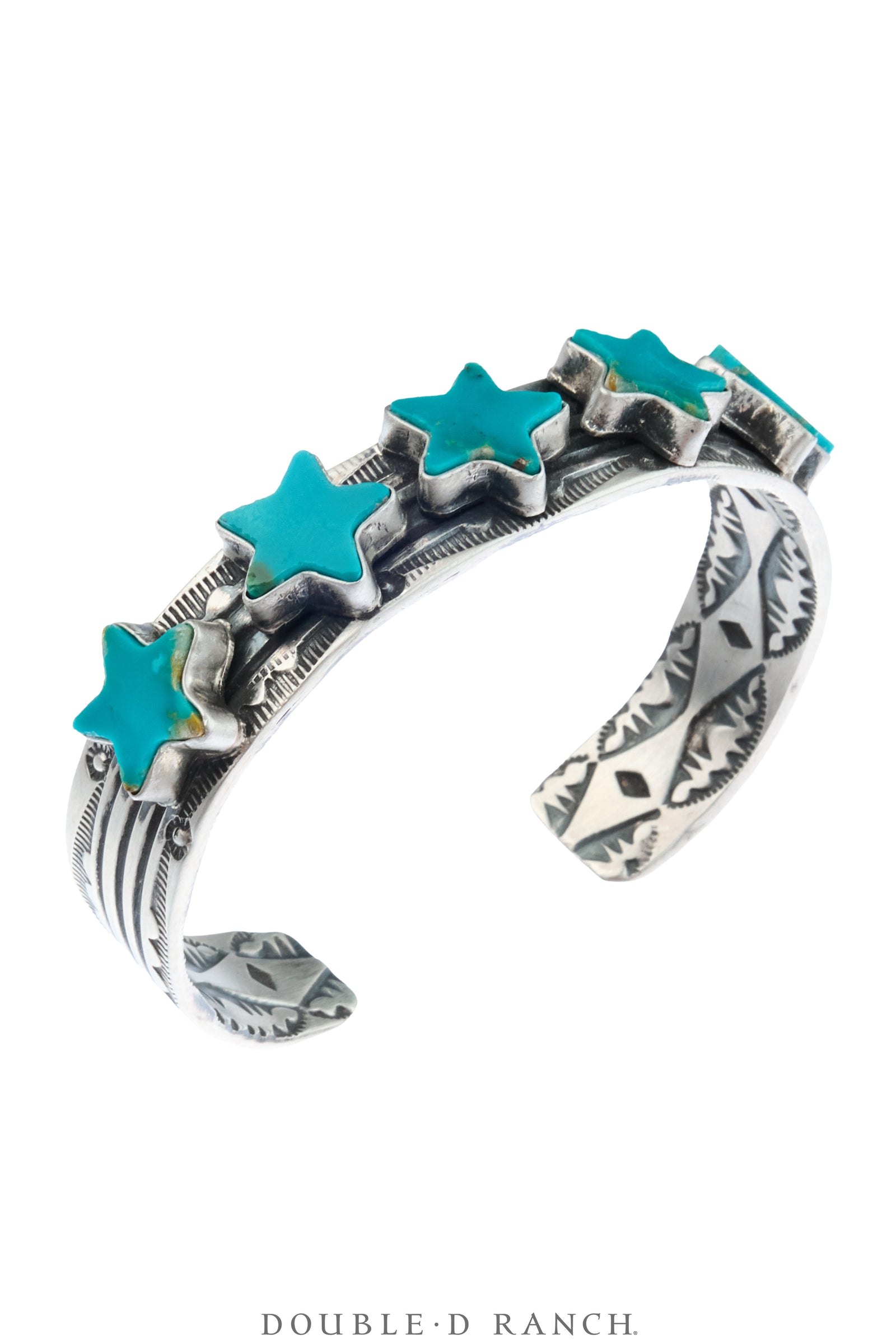 Cuff, Novelty, Turquoise, Stars, Contemporary, 4198