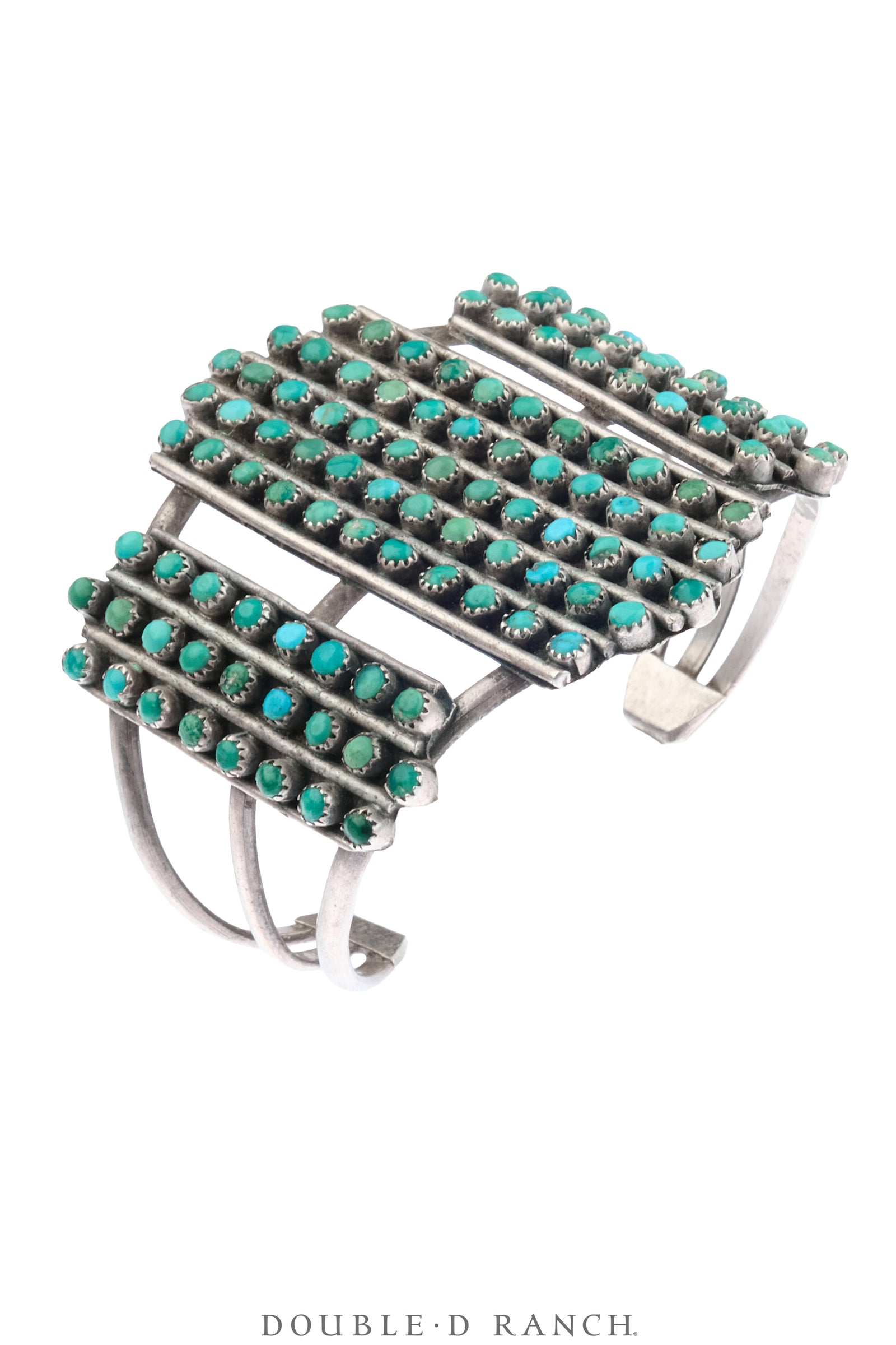 Cuff, Row, Turquoise, Shield, Vintage ‘50s, 4204