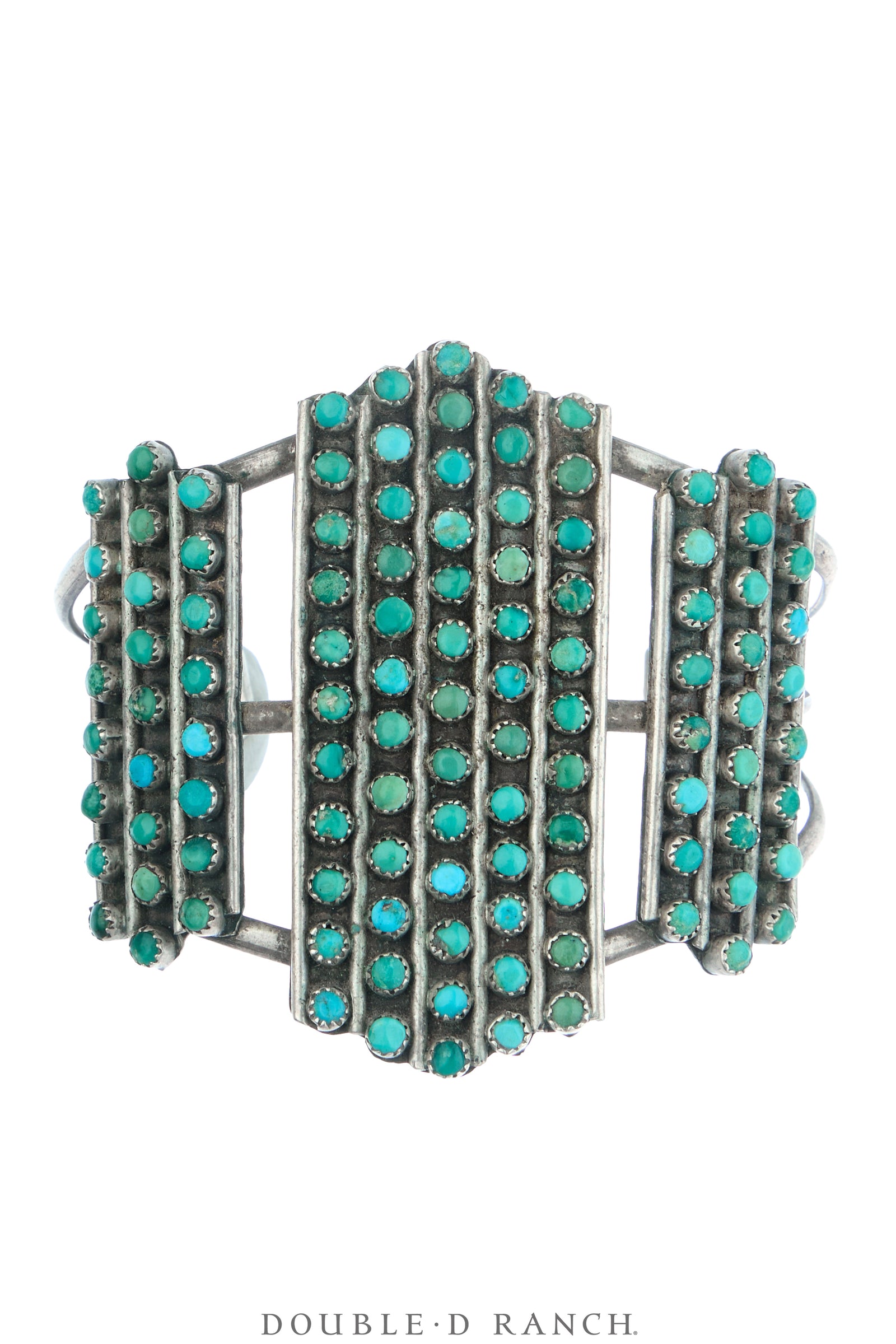 Cuff, Row, Turquoise, Shield, Vintage ‘50s, 4204