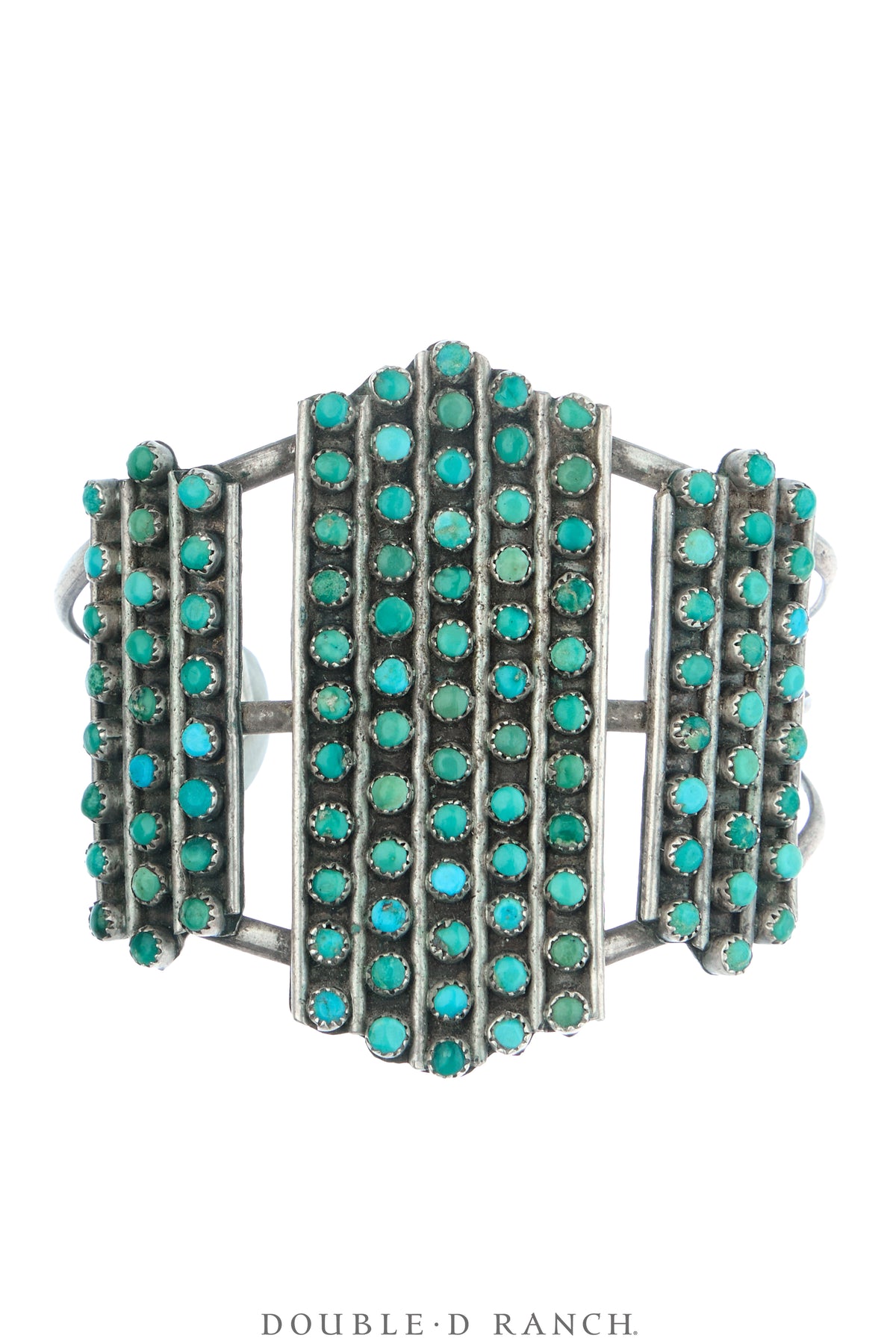 Cuff, Row, Turquoise, Shield, Vintage ‘50s, 4204