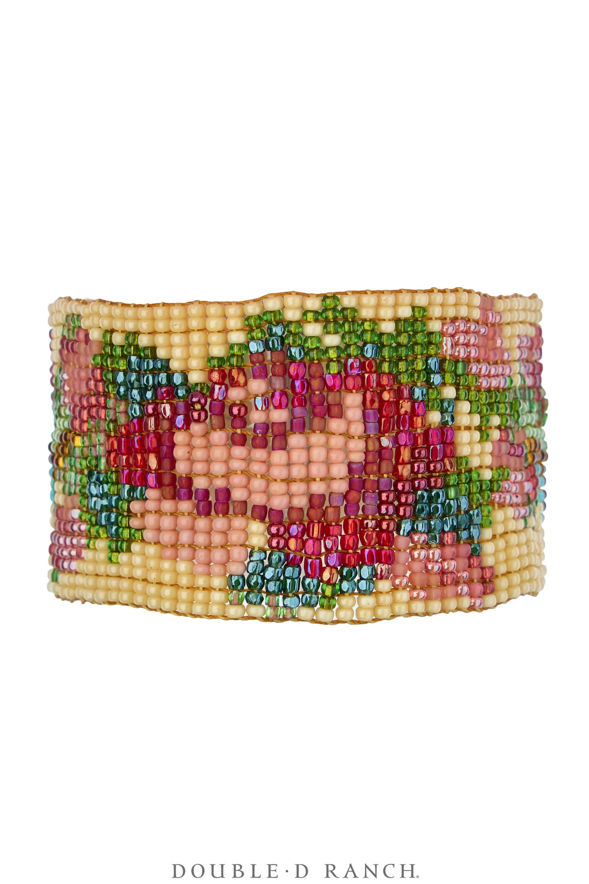 Cuff, Beaded, Glass Beads With Turquoise, Artisan, Contemporary, 4209
