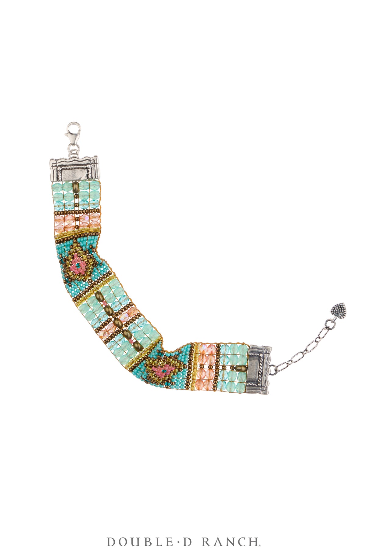 Cuff, Beaded, Glass Beads, Artisan, Contemporary, 4212