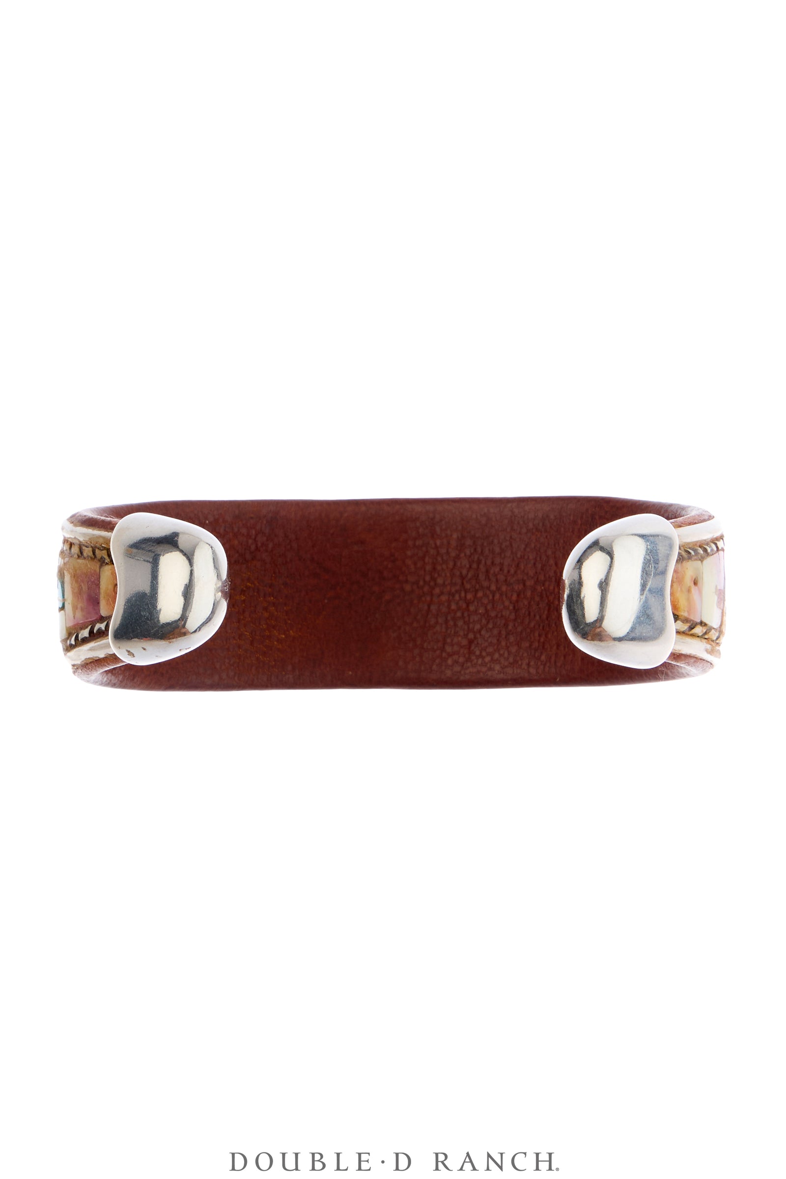 Cuff, Inlay, Turquoise & Spiny Oyster, Leather Lined, Artisan, Charlie Favour, Contemporary, 4220