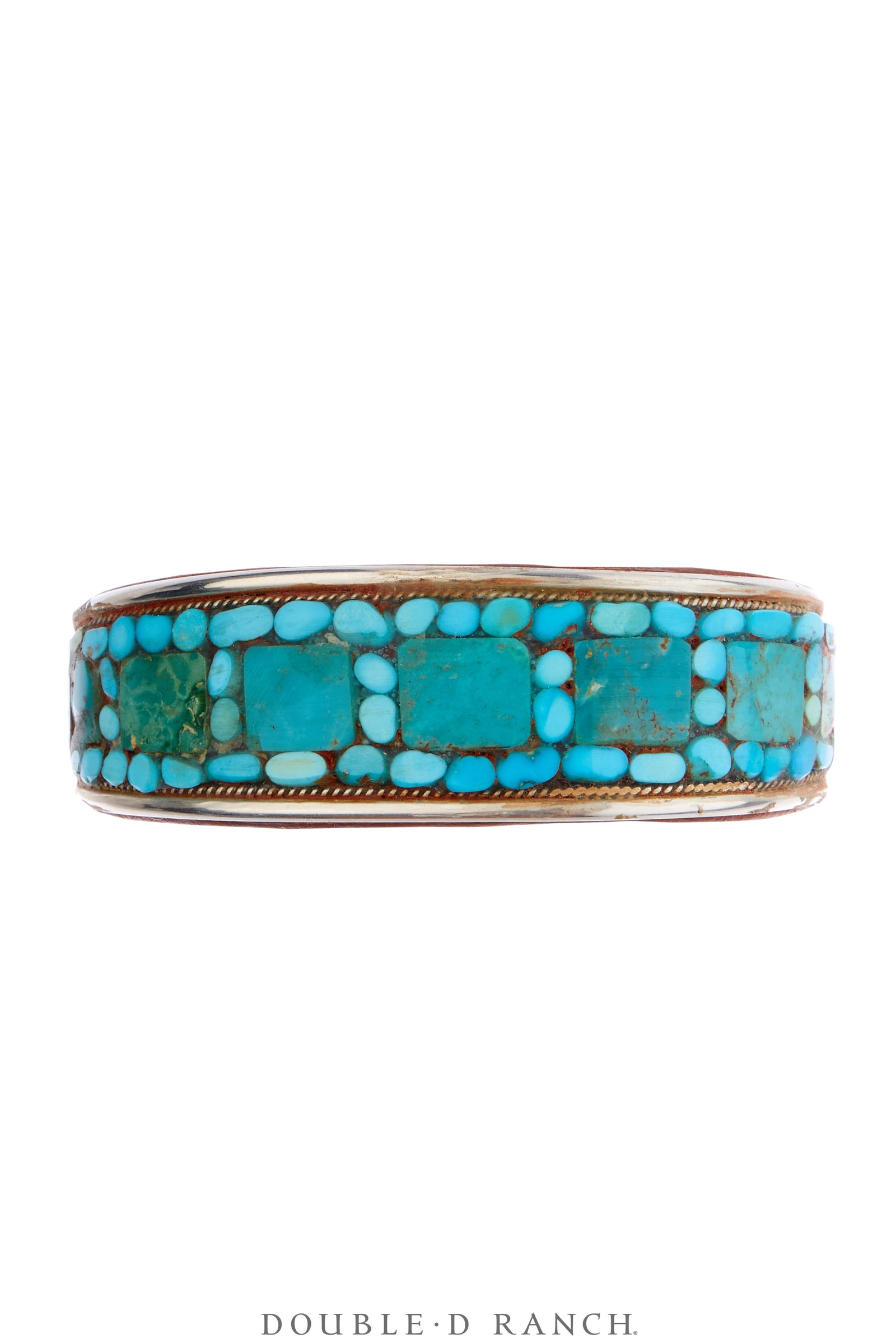 Cuff, Inlay, Turquoise, Leather Lined, Artisan, Charlie Favour, Contemporary, 4223