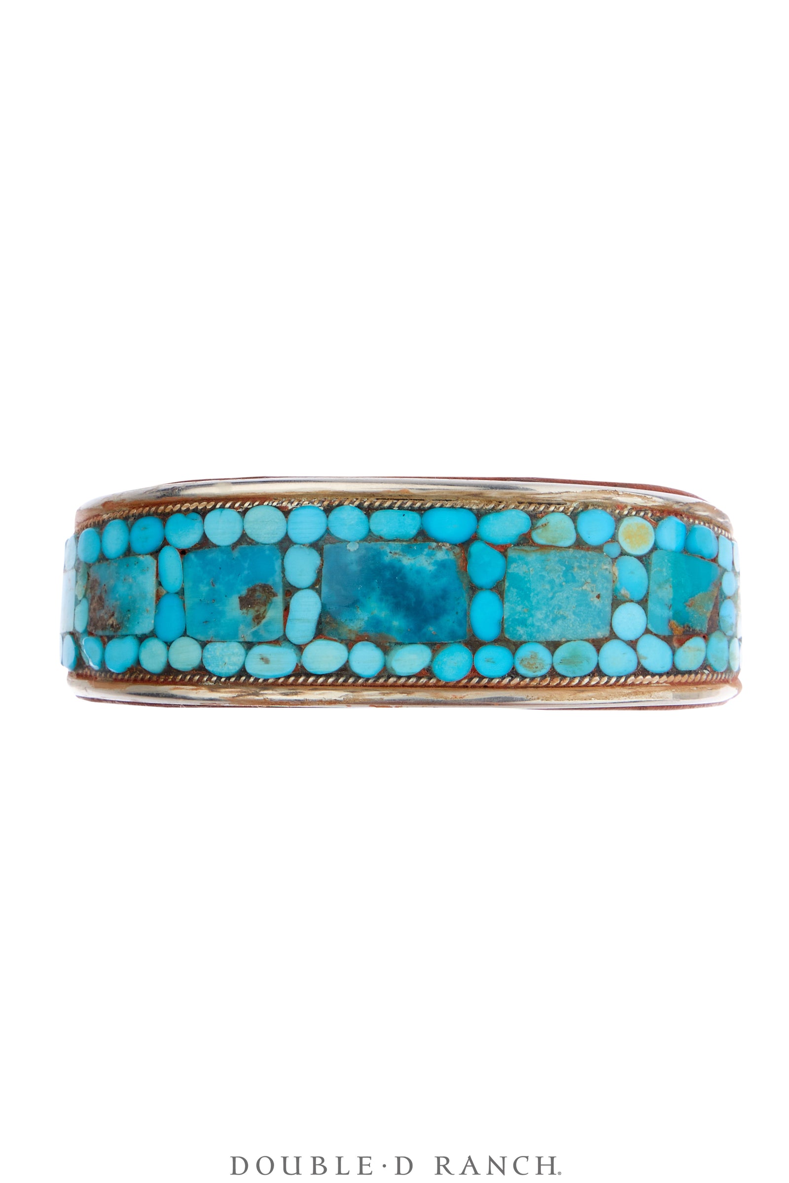 Cuff, Inlay, Turquoise, Leather Lined, Artisan, Charlie Favour, Contemporary, 4227