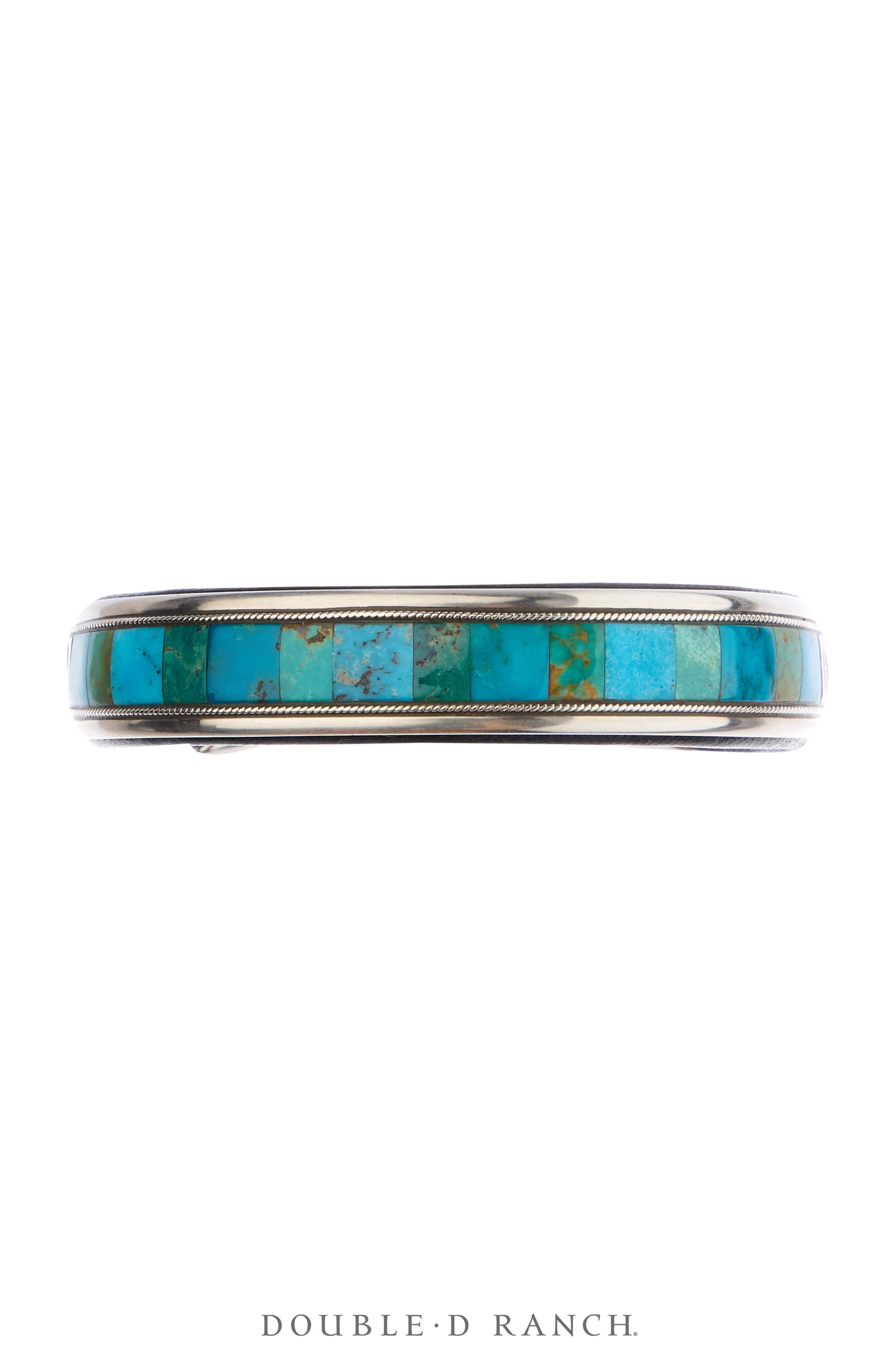Cuff, Inlay, Turquoise, Leather Lined, Artisan, Contemporary, 4233