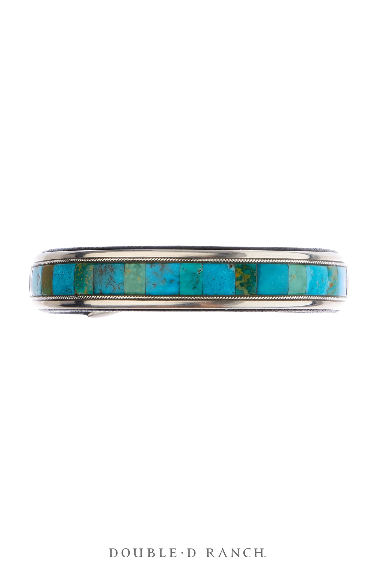Cuff, Inlay, Turquoise, Leather Lined, Artisan, Contemporary, 4234