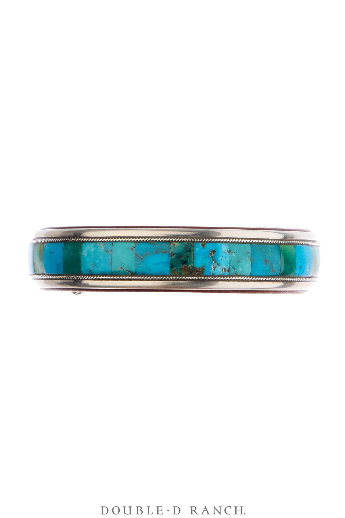 Cuff, Inlay, Turquoise, Leather Lined, Artisan, Contemporary, 4235