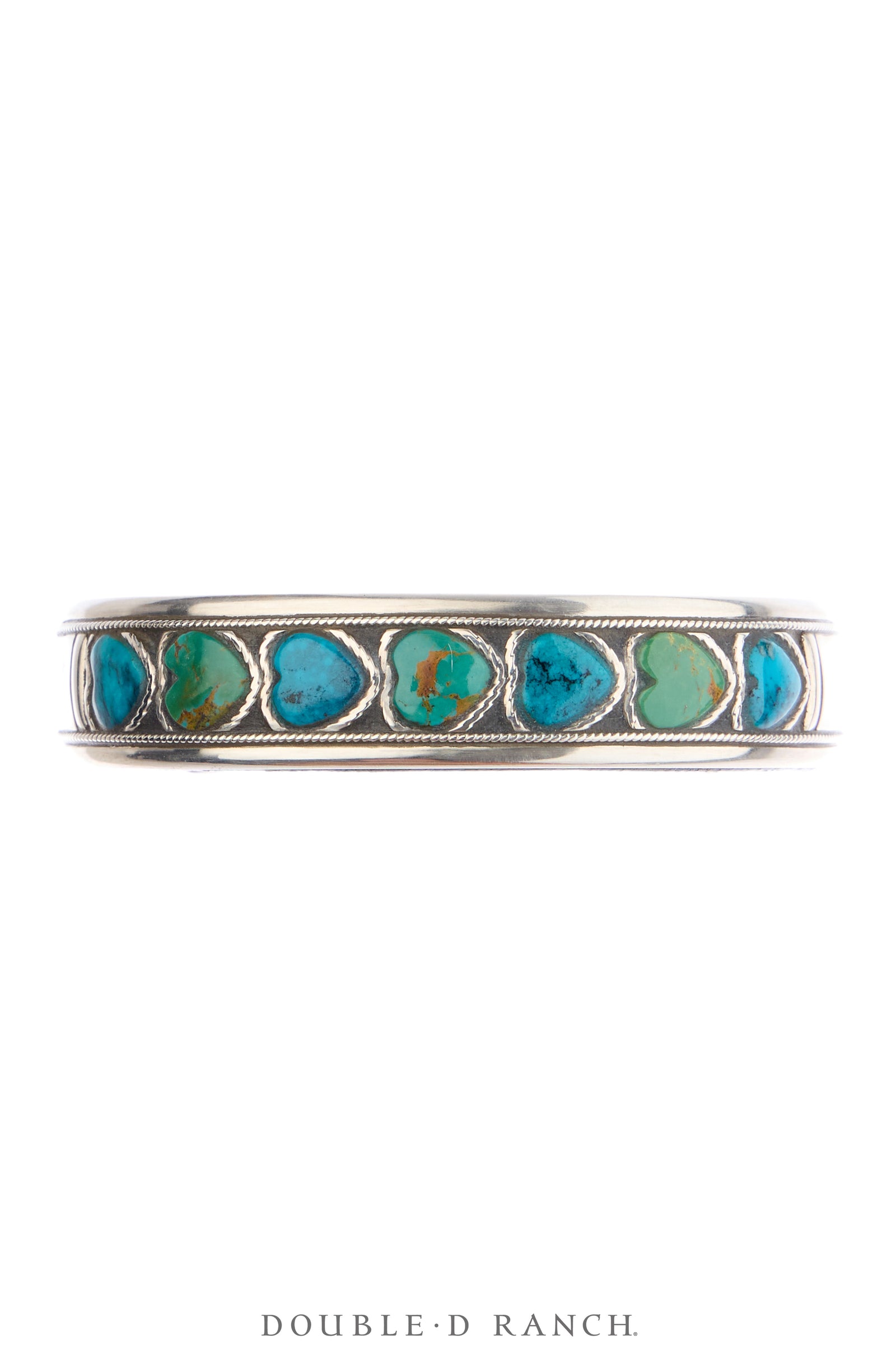 Cuff, Inlay, Turquoise, Leather Lined, Artisan, Contemporary, 4237