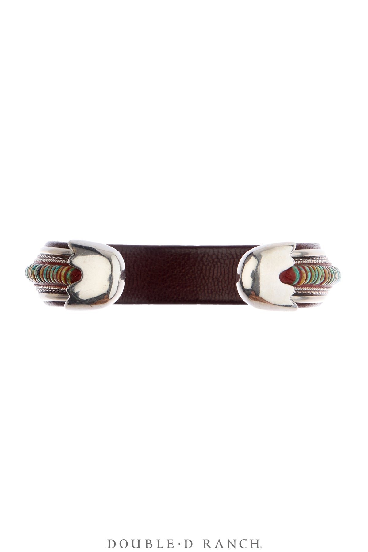Cuff, Inlay, Turquoise, Leather Lined, Artisan, Contemporary, 4238
