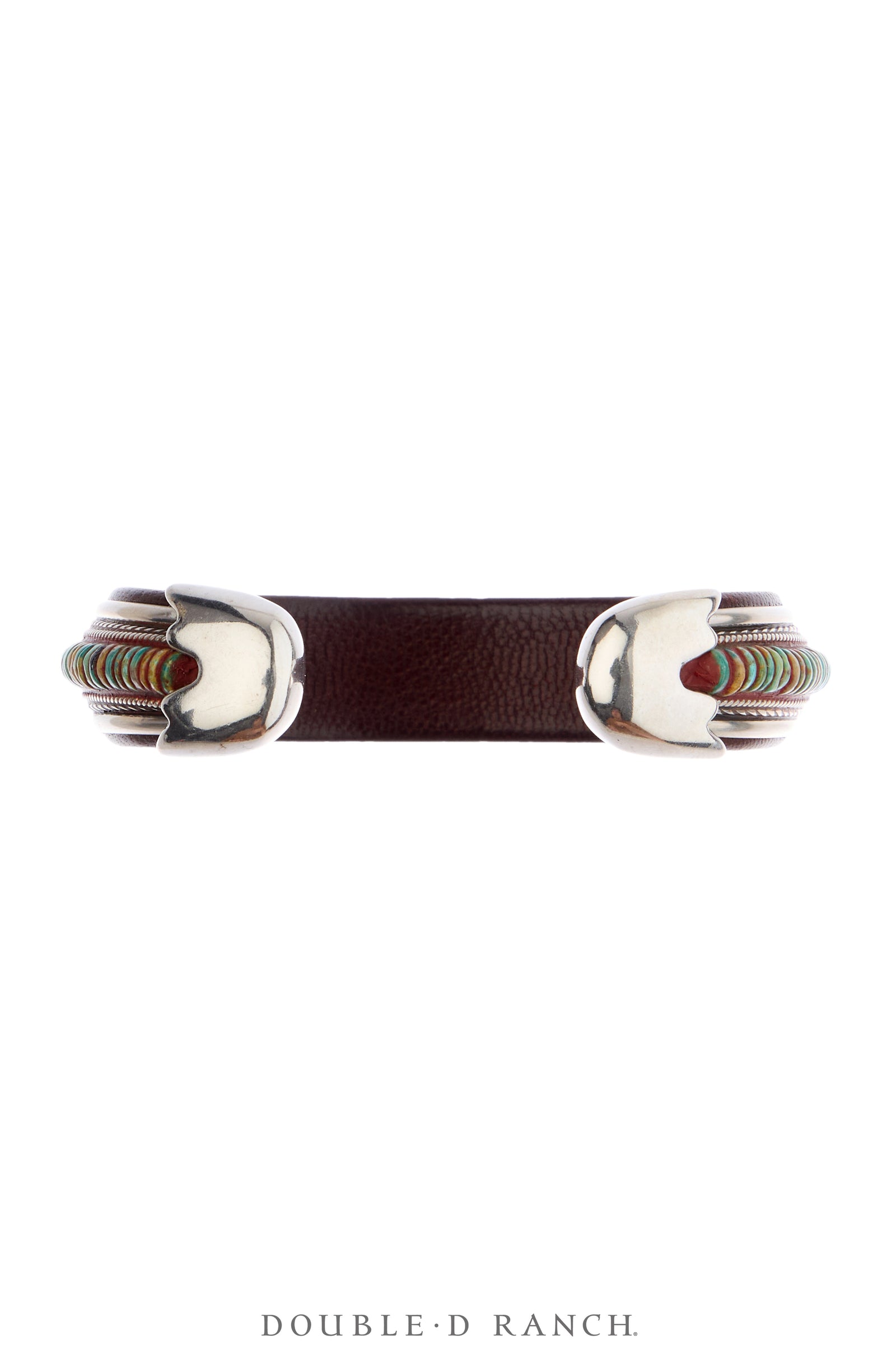 Cuff, Inlay, Turquoise, Leather Lined, Artisan, Contemporary, 4238