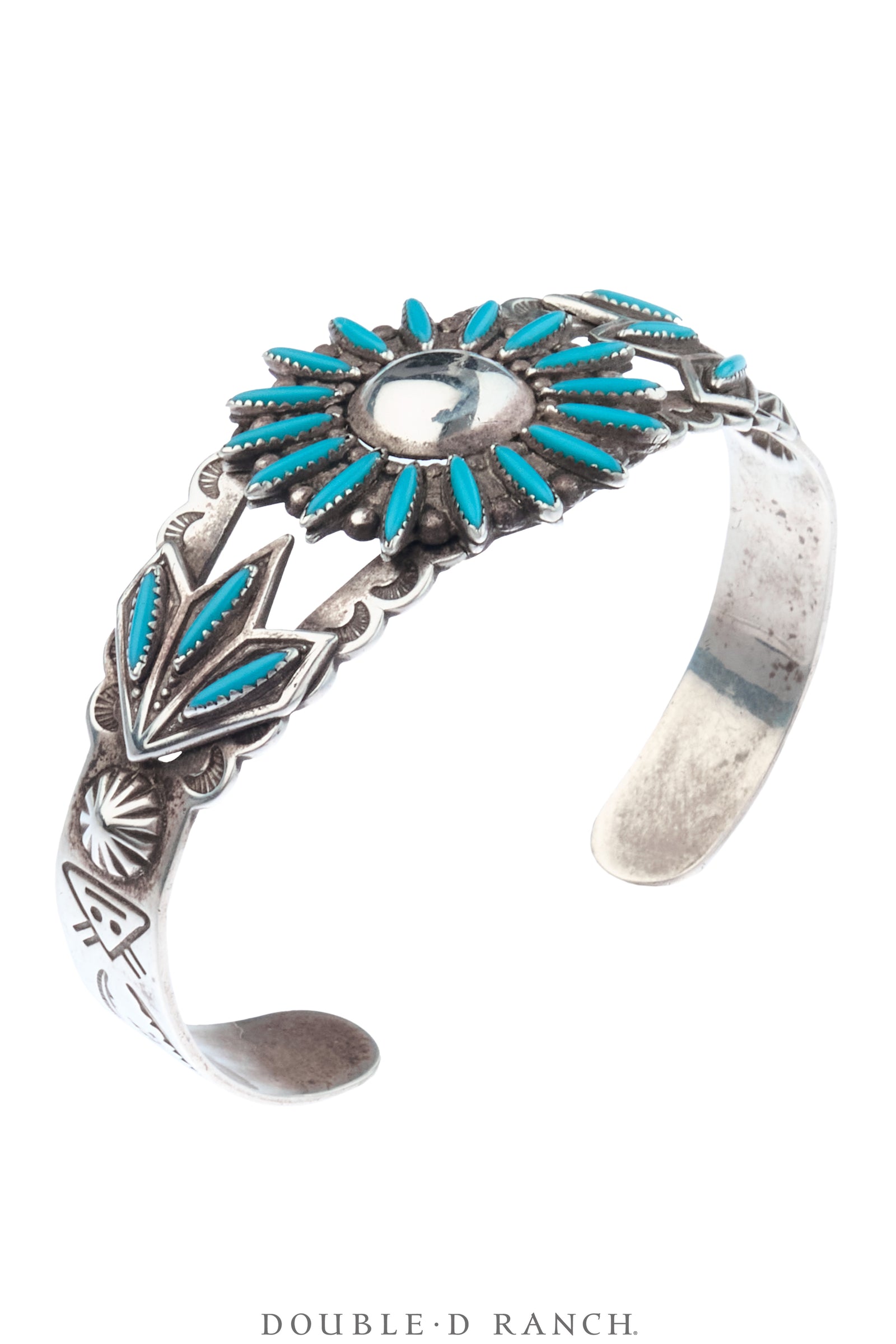 Cuff, Fred Harvey Railroad Era, Turquoise, Vintage, 4241