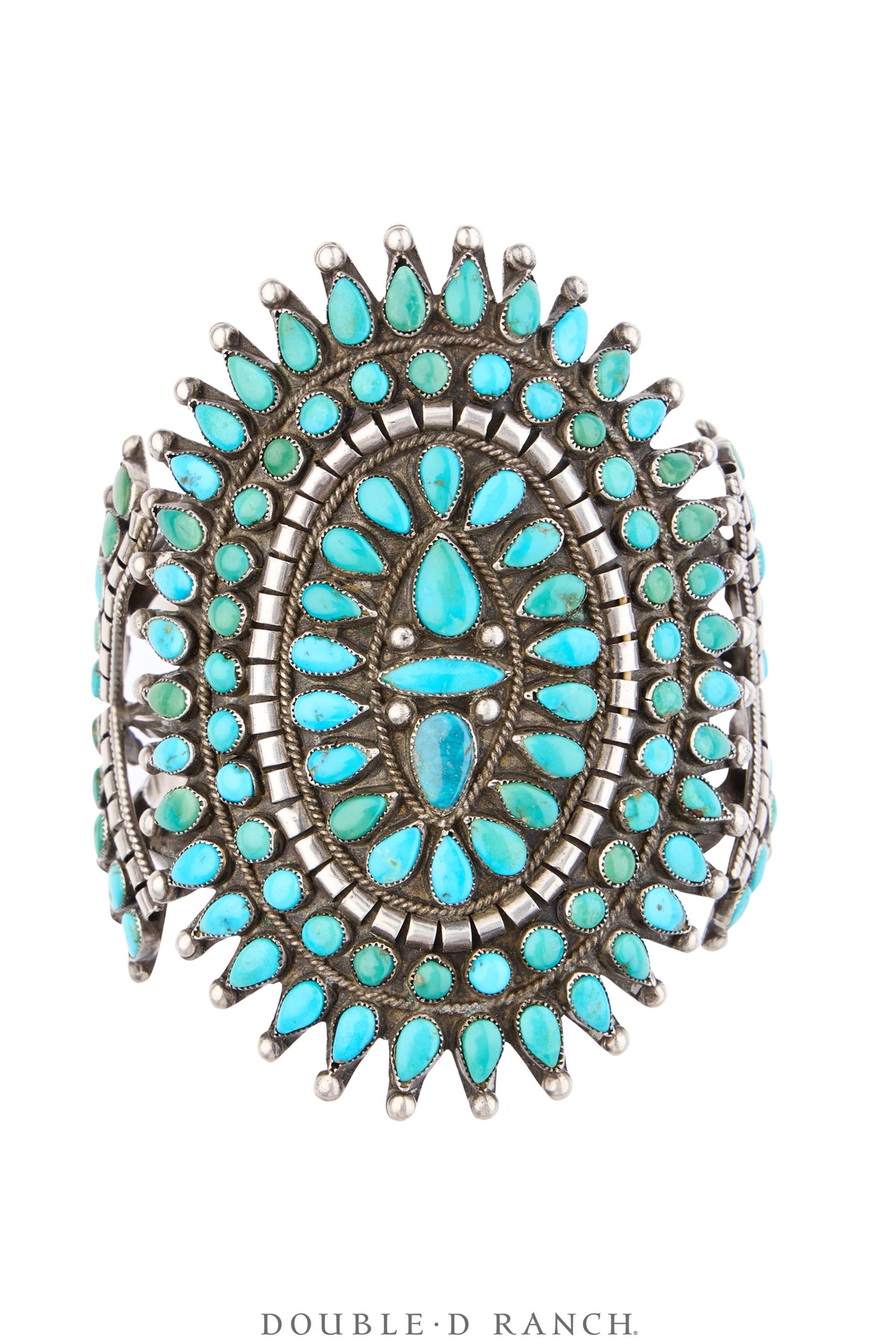 Cuff, Cluster, Turquoise, Standout, Vintage, 4250