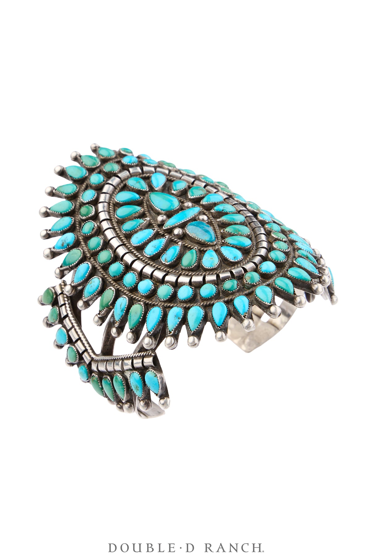 Cuff, Cluster, Turquoise, Standout, Vintage, 4250