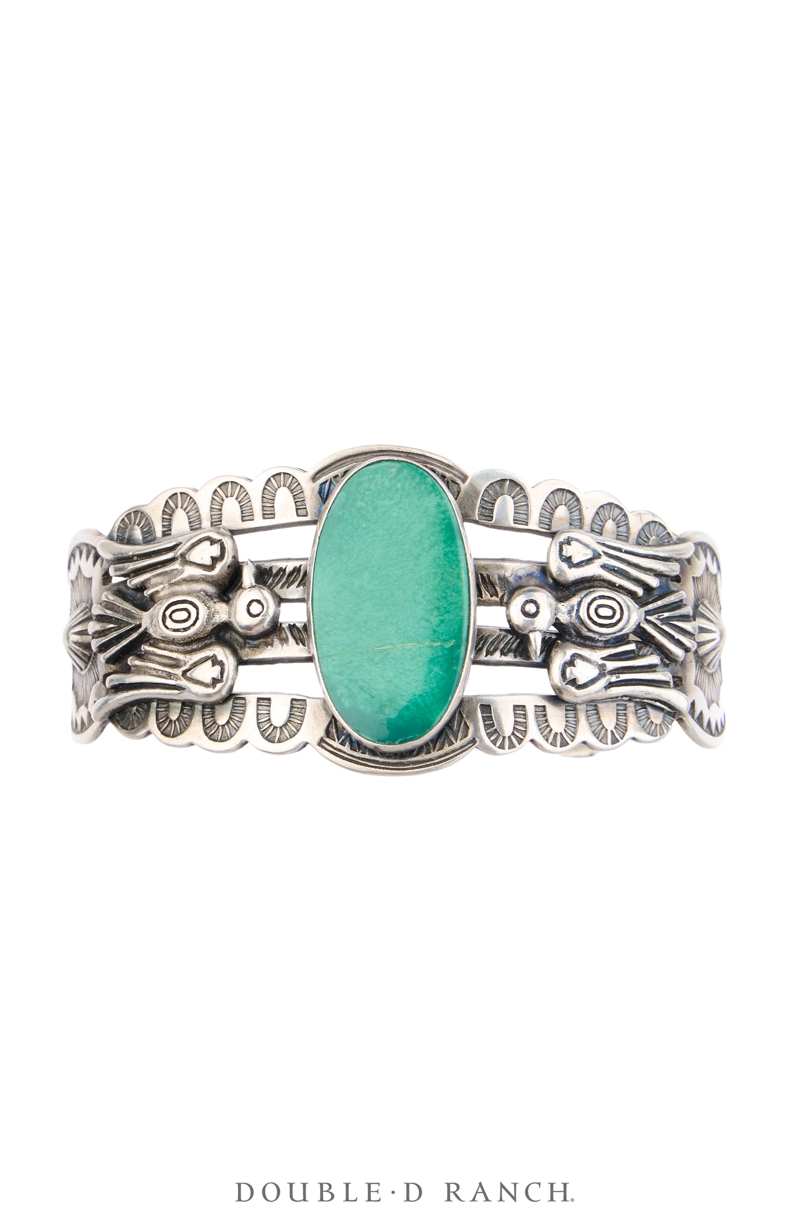 Cuff, Fred Harvey Railroad Era, Turquoise, Hallmark, Vintage, 4252
