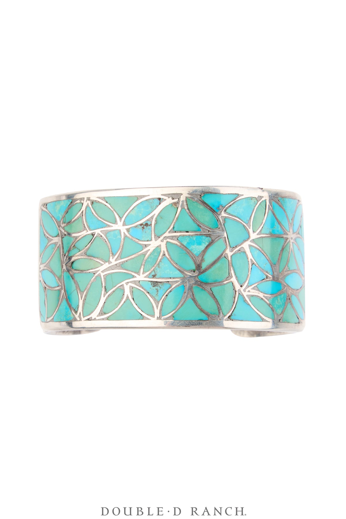 Cuff, Inlay, Turquoise, Zuni Hallmark, Vintage, 4253