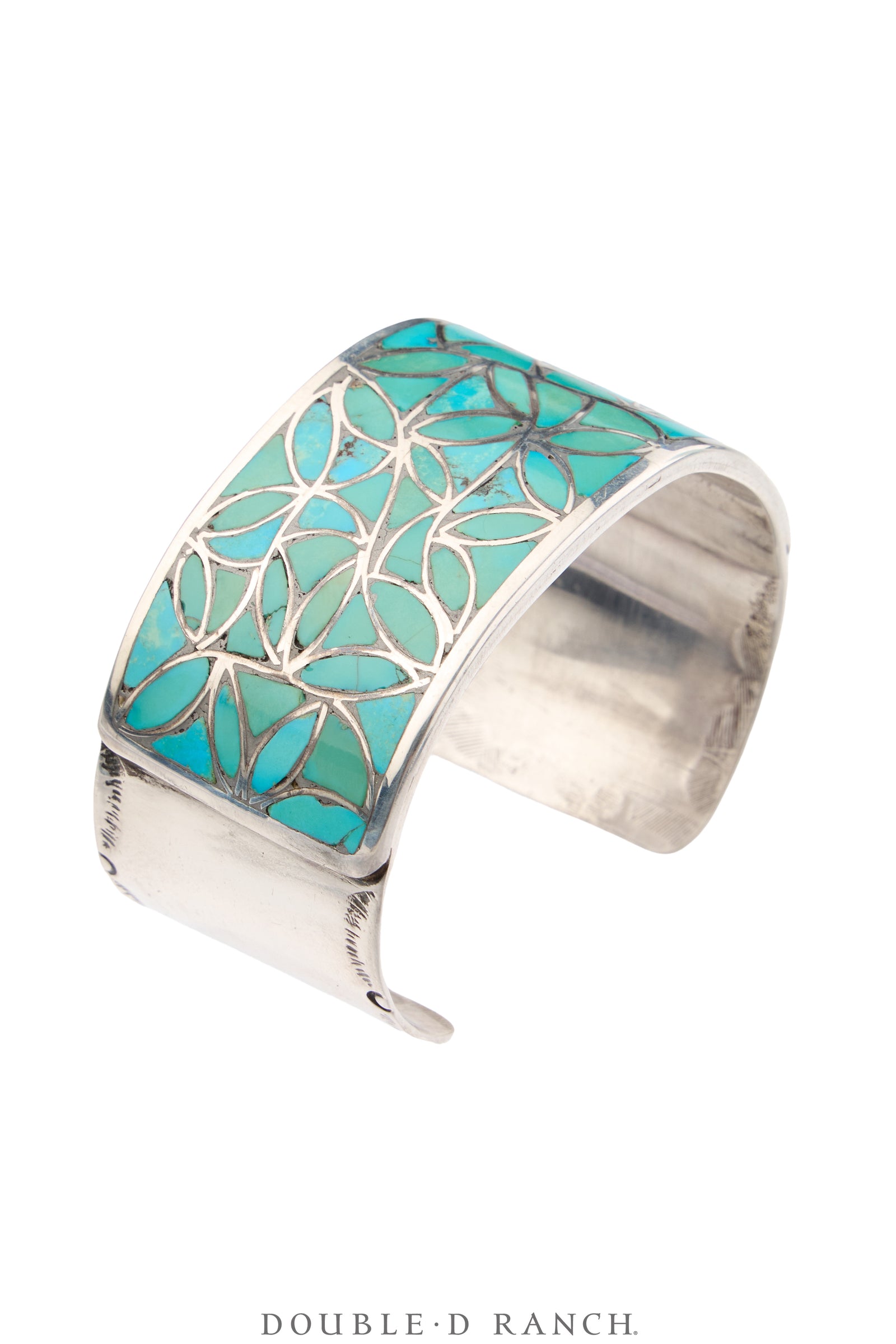 Cuff, Inlay, Turquoise, Zuni Hallmark, Vintage, 4253