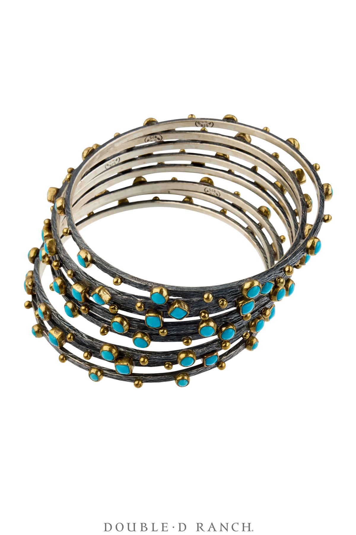 Bracelet, Faceted Jewels, Sterling Silver Oxidized, Jewels, Hallmark, Contemporary, 4275F