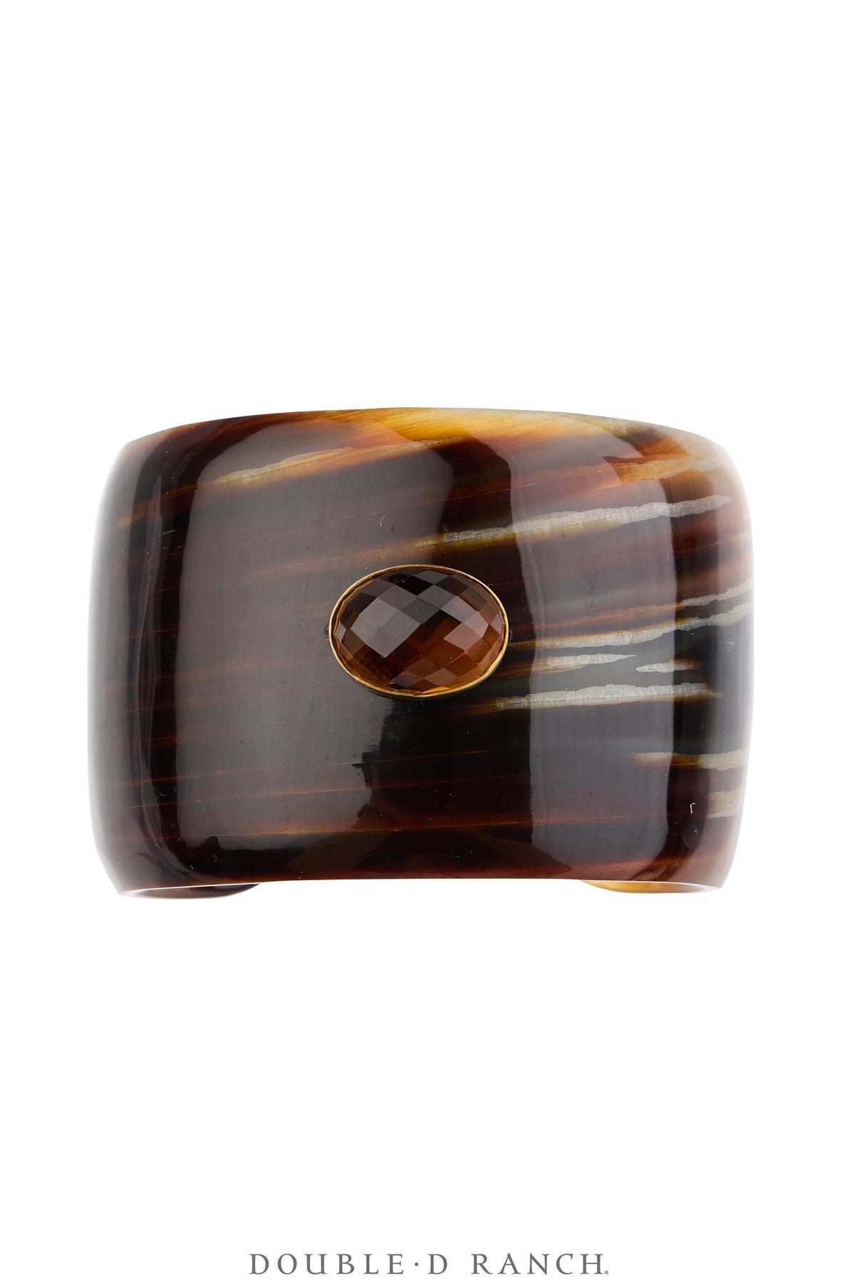Cuff, Novelty, Horn, Faceted  Citrine Jewels, Contemporary, 4282