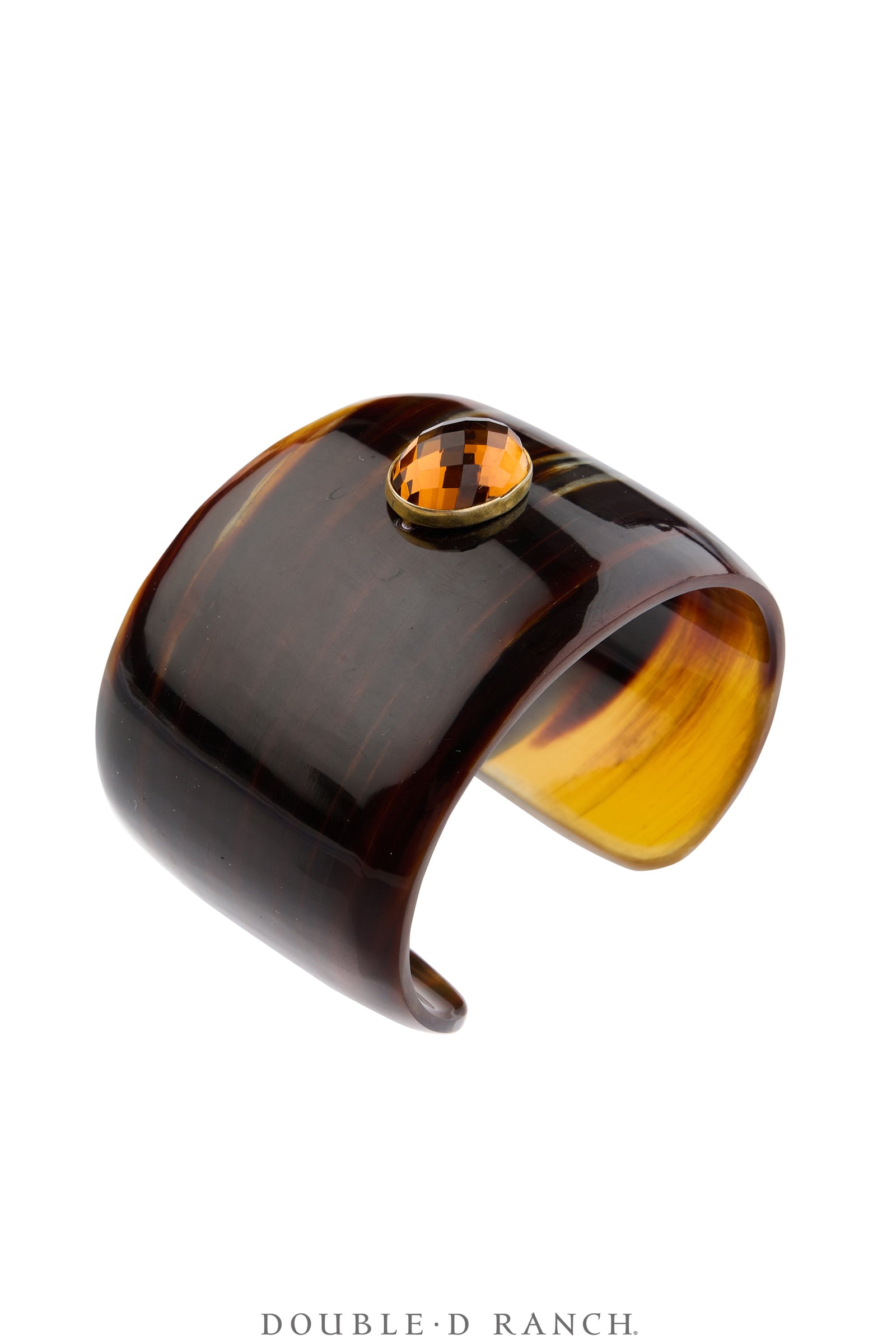 Cuff, Novelty, Horn, Faceted  Citrine Jewels, Contemporary, 4282