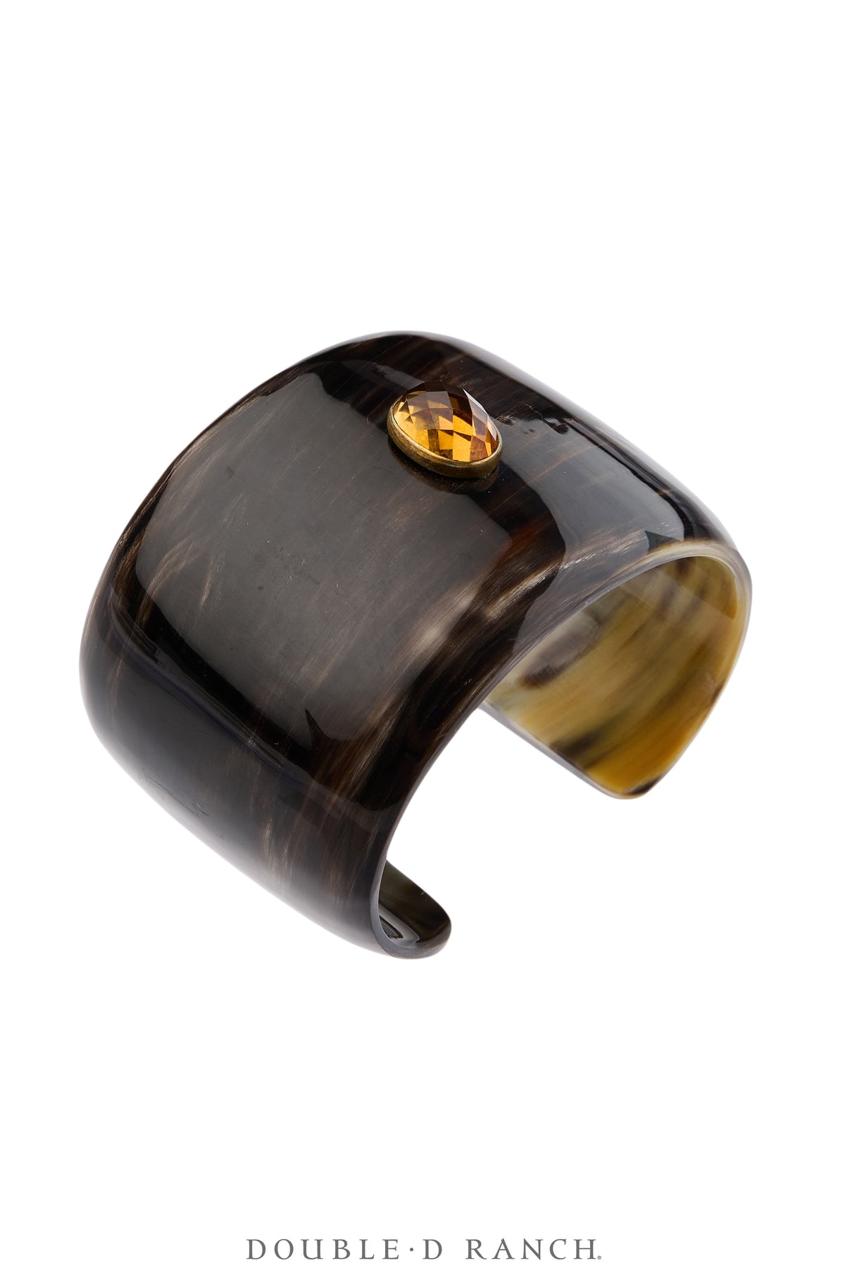 Cuff, Novelty, Horn, Faceted Citrine Jewels, Contemporary, 4283