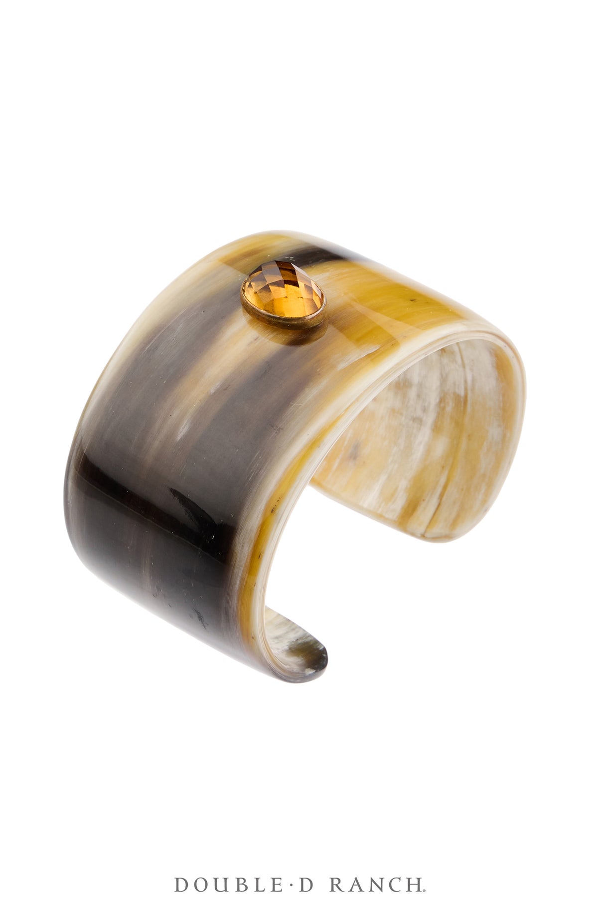 Cuff, Novelty, Horn, Faceted Citrine Jewels, Contemporary, 4284