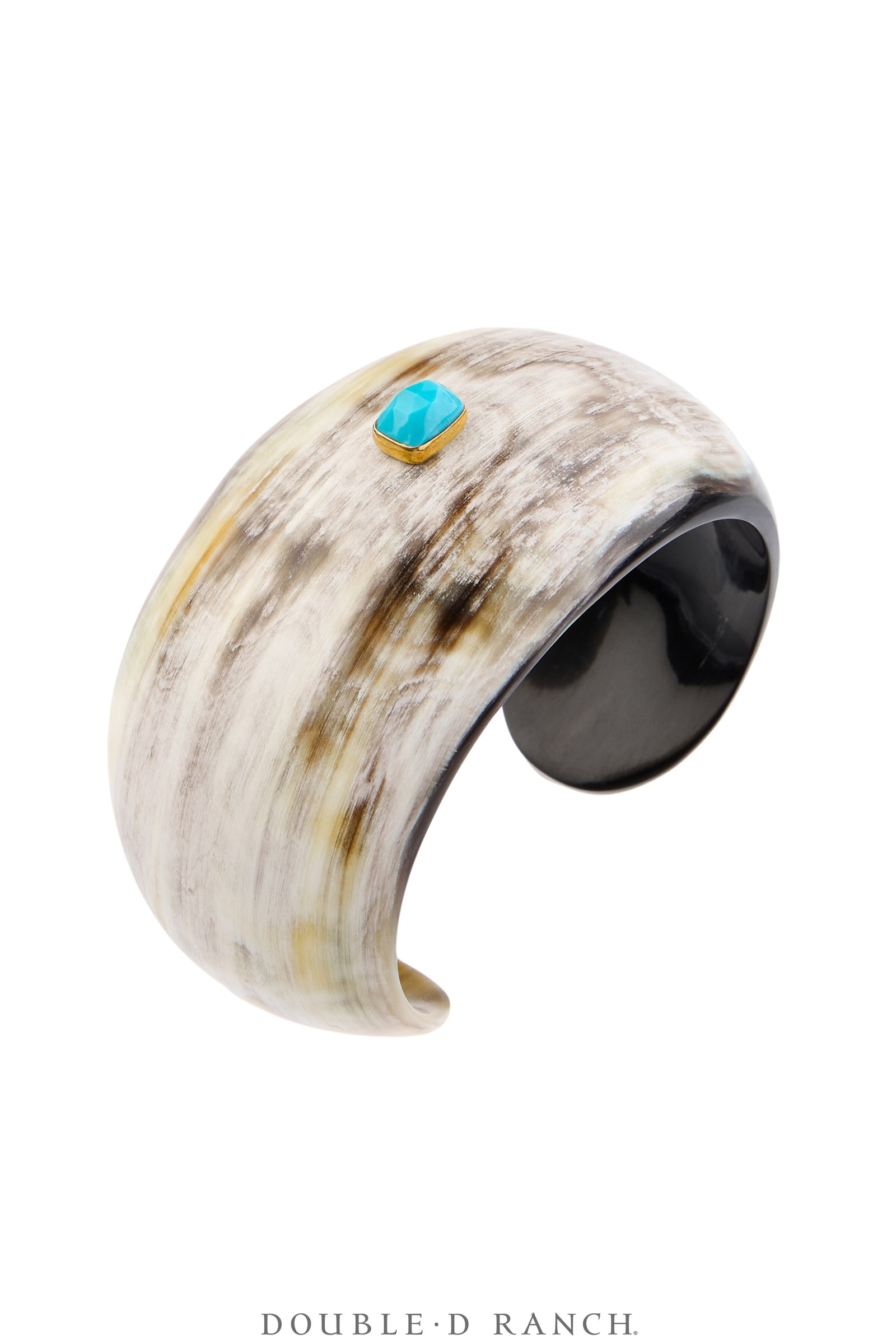 Cuff, Novelty, Horn, Faceted Jewels, Turquoise, Contemporary, 4288