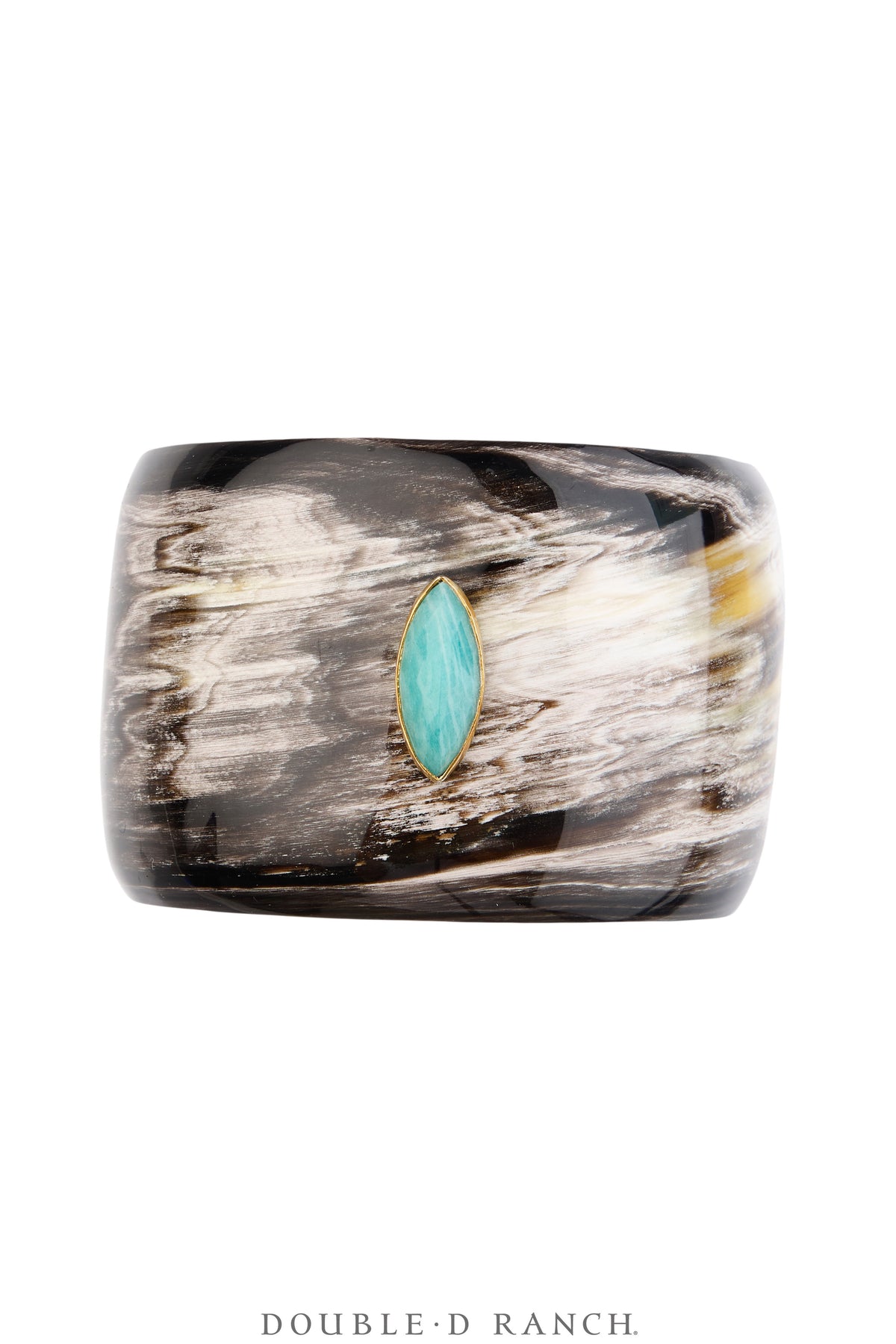 Cuff, Novelty, Horn, Faceted Labradorite Jewels, Contemporary, 4290