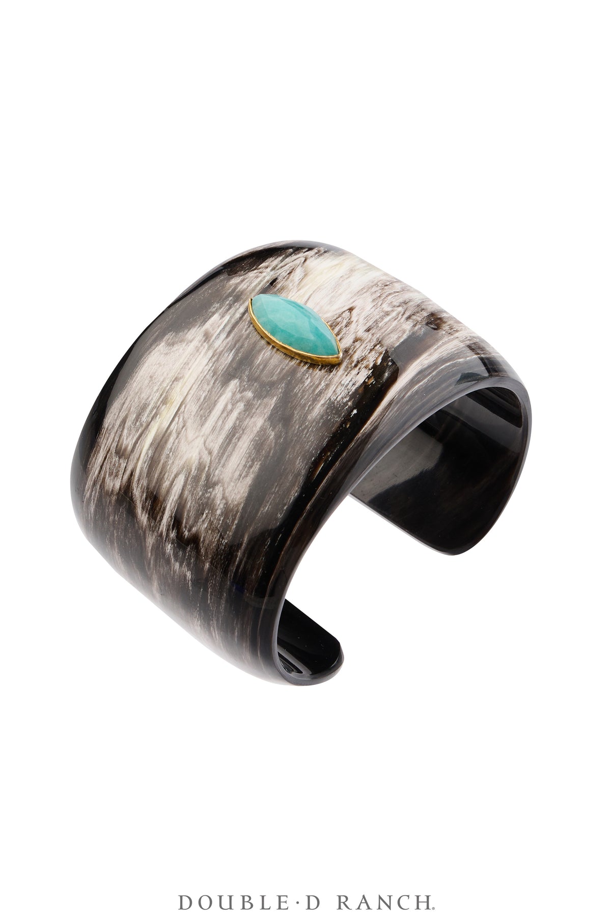 Cuff, Novelty, Horn, Faceted Labradorite Jewels, Contemporary, 4290