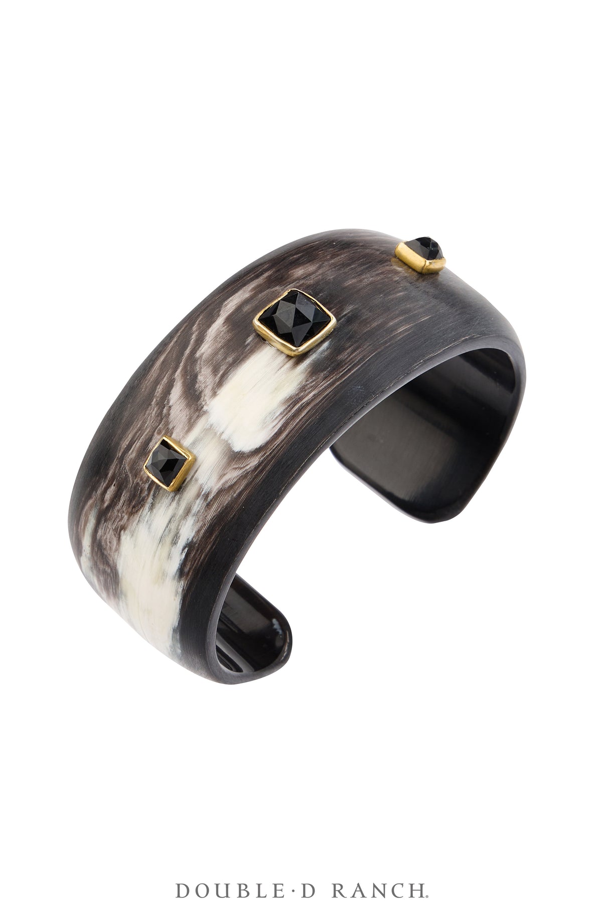 Cuff, Novelty, Horn, Faceted Jewels, Onyx, Contemporary, 4292