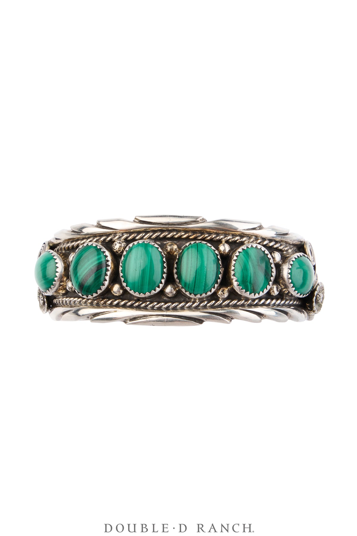 Cuff, Row, Malachite, Hallmark, Vintage, 4300