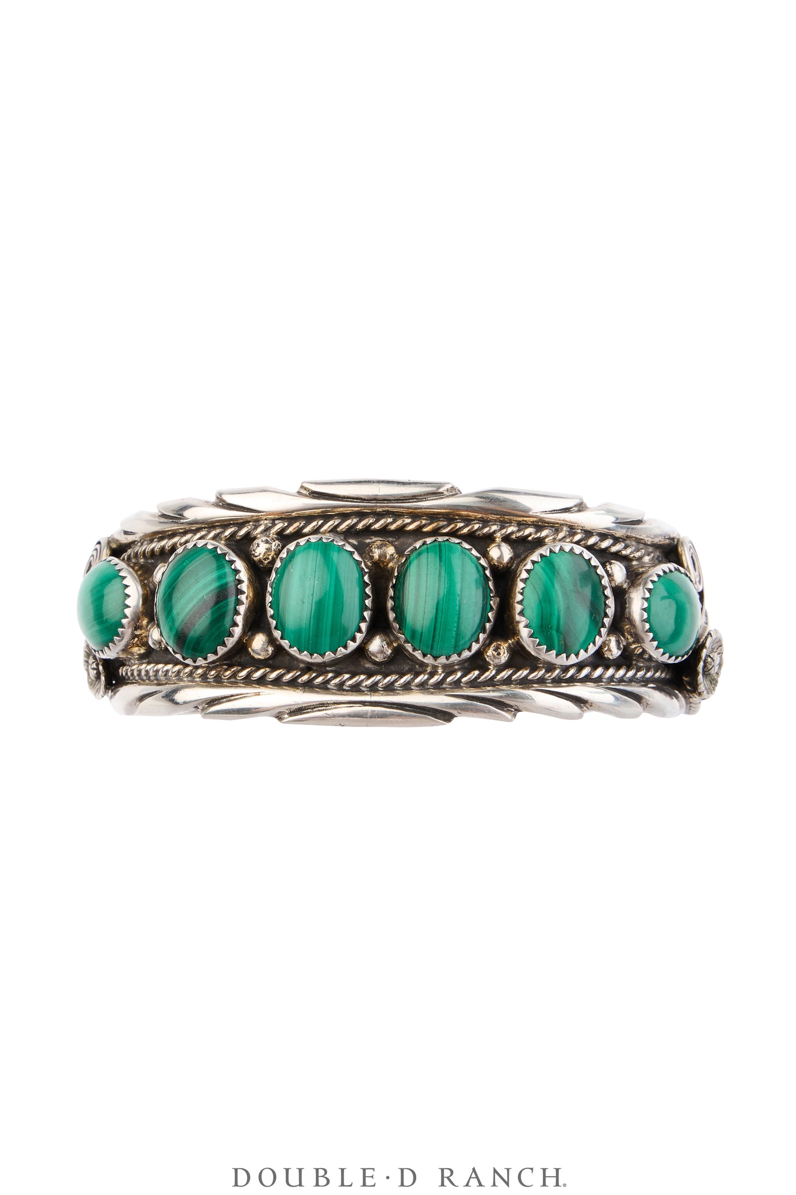 Cuff, Row, Malachite, Hallmark, Vintage, 4300