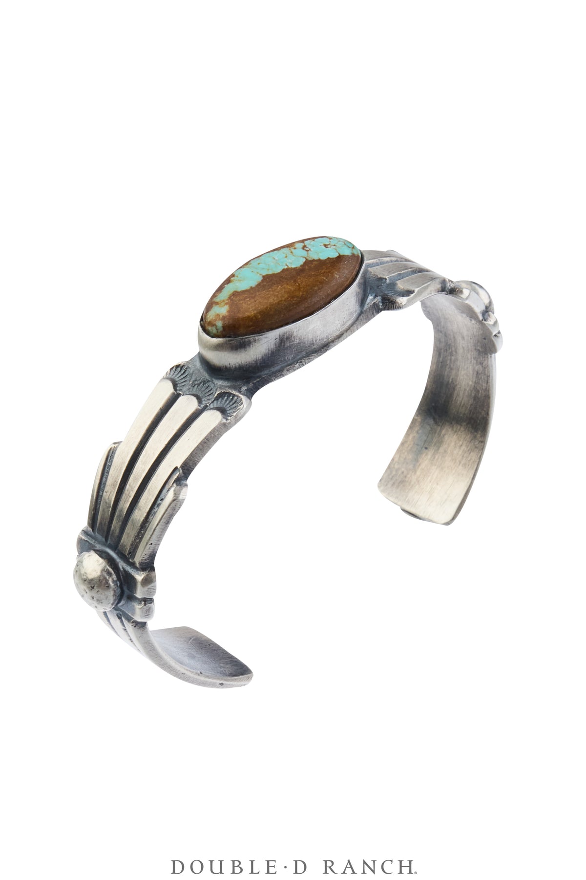 Cuff, Natural Stone, Turquoise, Single Stone, Hallmark, Contemporary, 4318