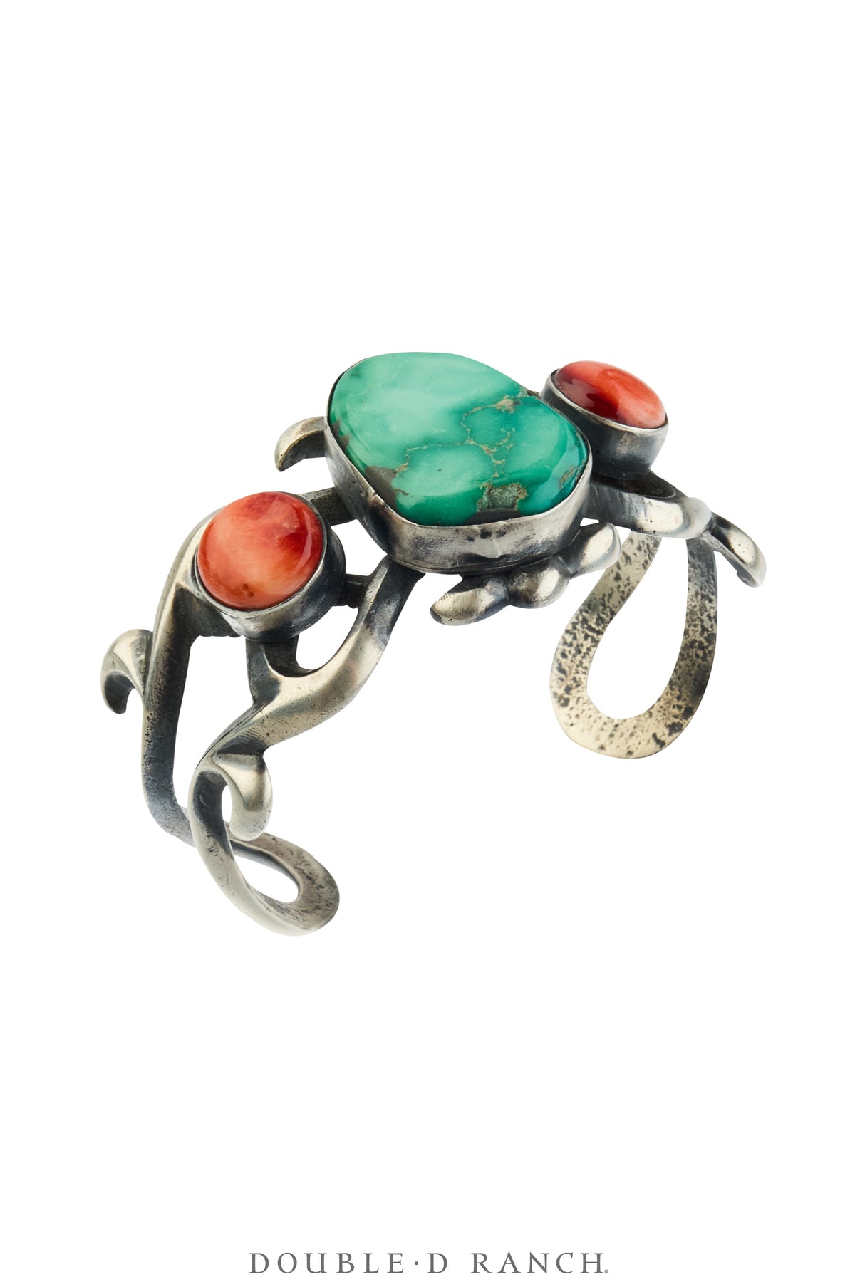 Cuff, Statement Turquoise, Orange Spiny Oyster, Hallmark, Contemporary, 4320