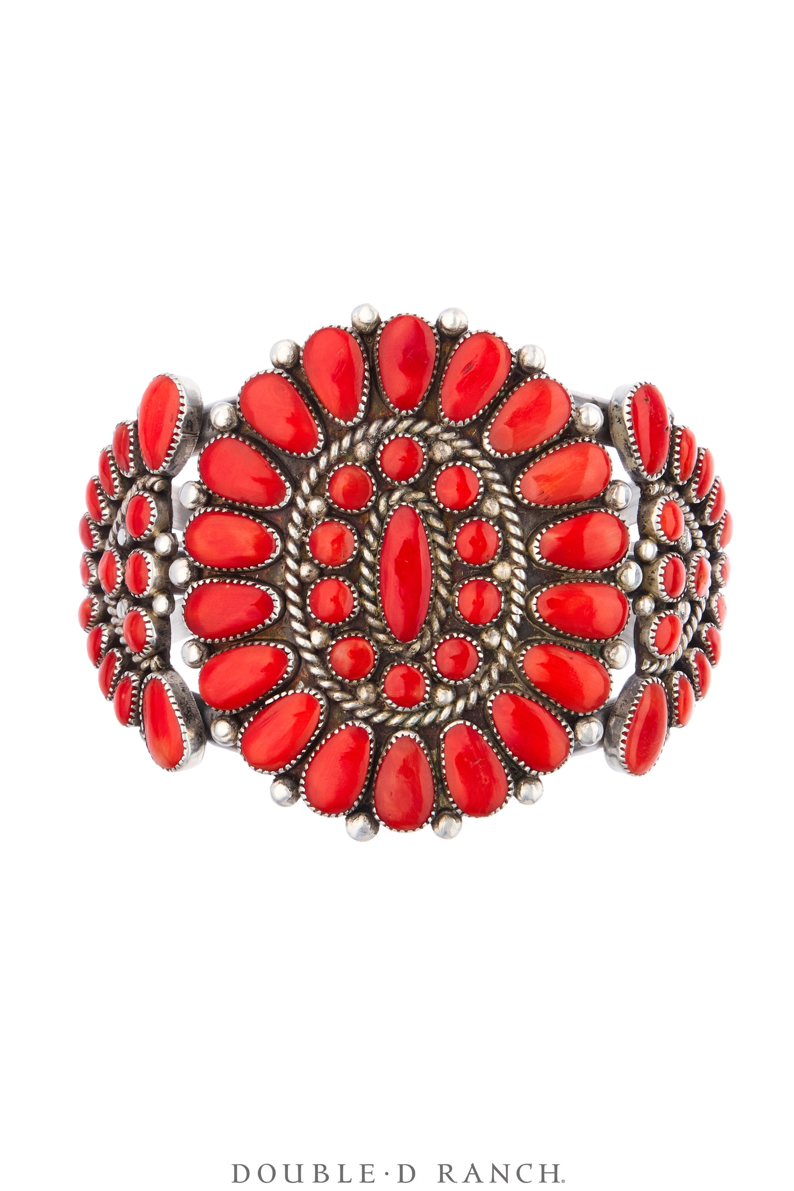 Cuff, Cluster, Coral, Alice Quam Hallmark, Vintage, Private Collection, 4322