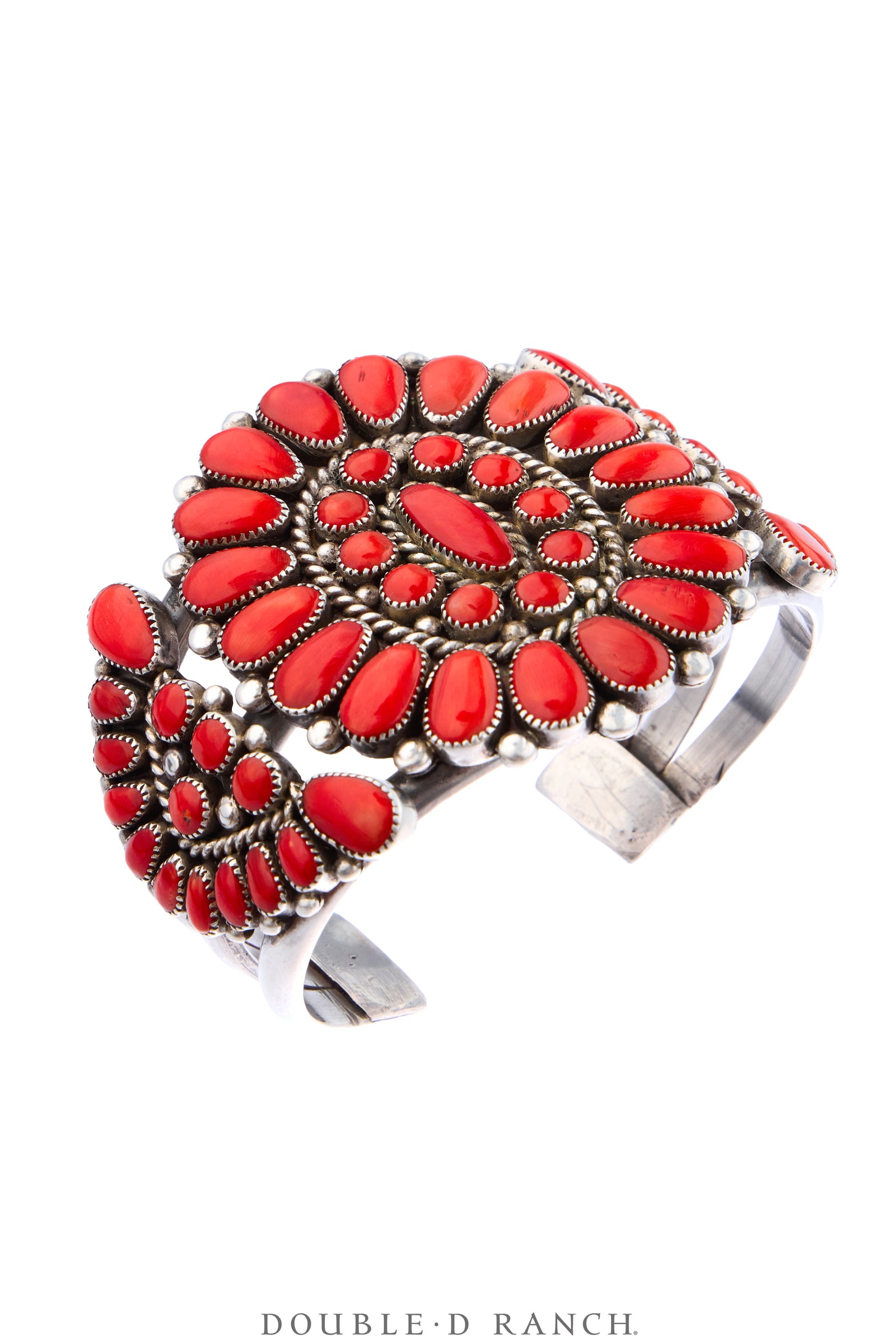 Cuff, Cluster, Coral, Alice Quam Hallmark, Vintage, Private Collection, 4322