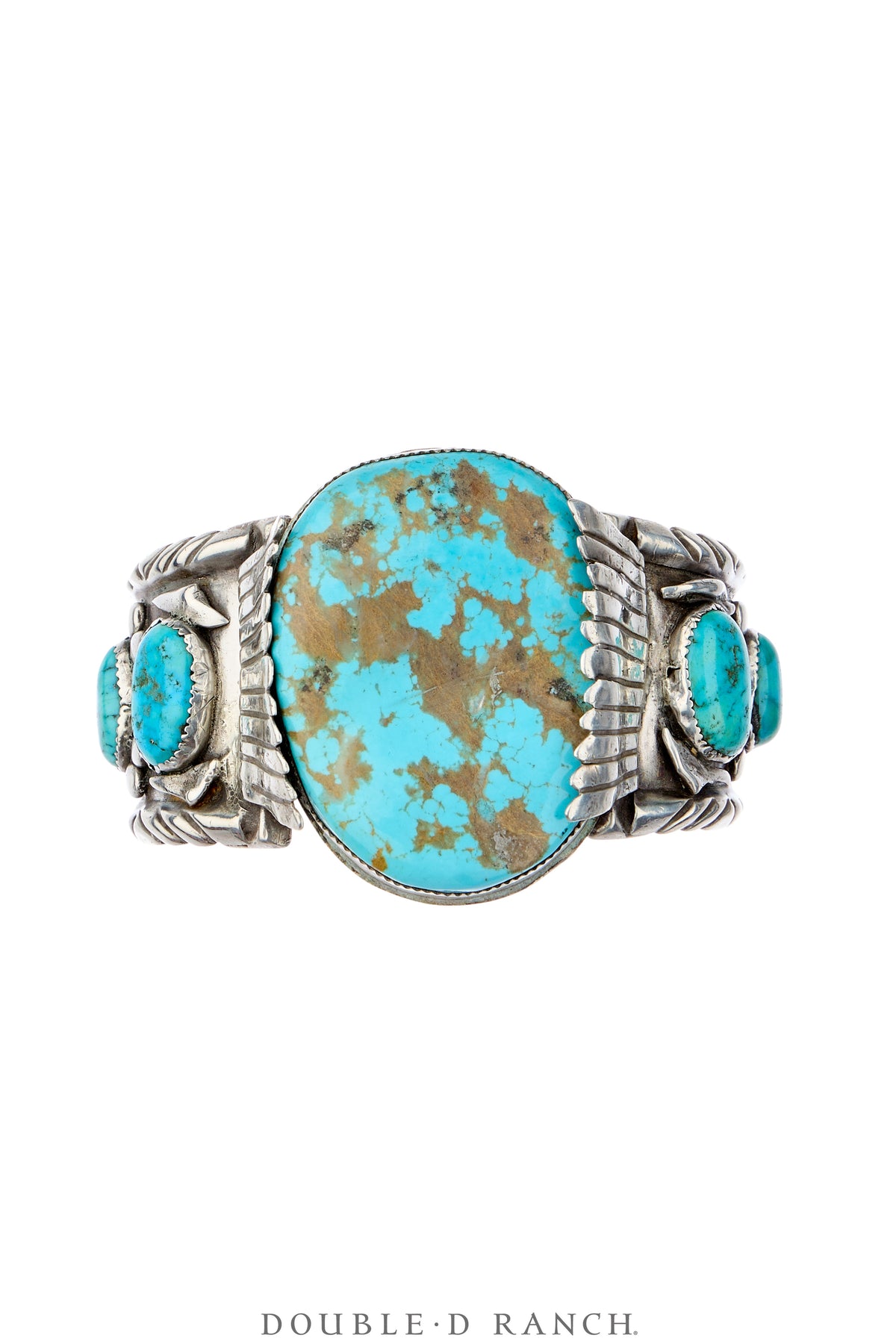 Cuff, Natural Stone, Turquoise, Hallmark, Vintage ‘70s, 4324