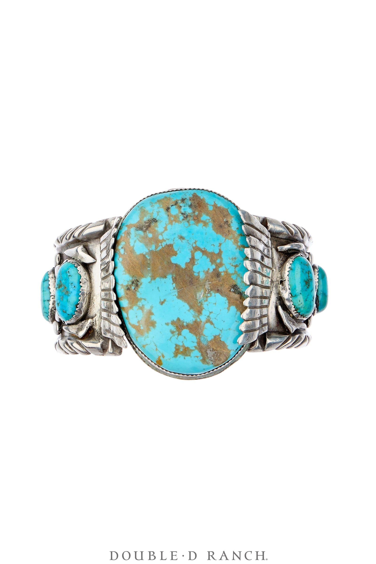 Cuff, Natural Stone, Turquoise, Hallmark, Vintage ‘70s, 4324