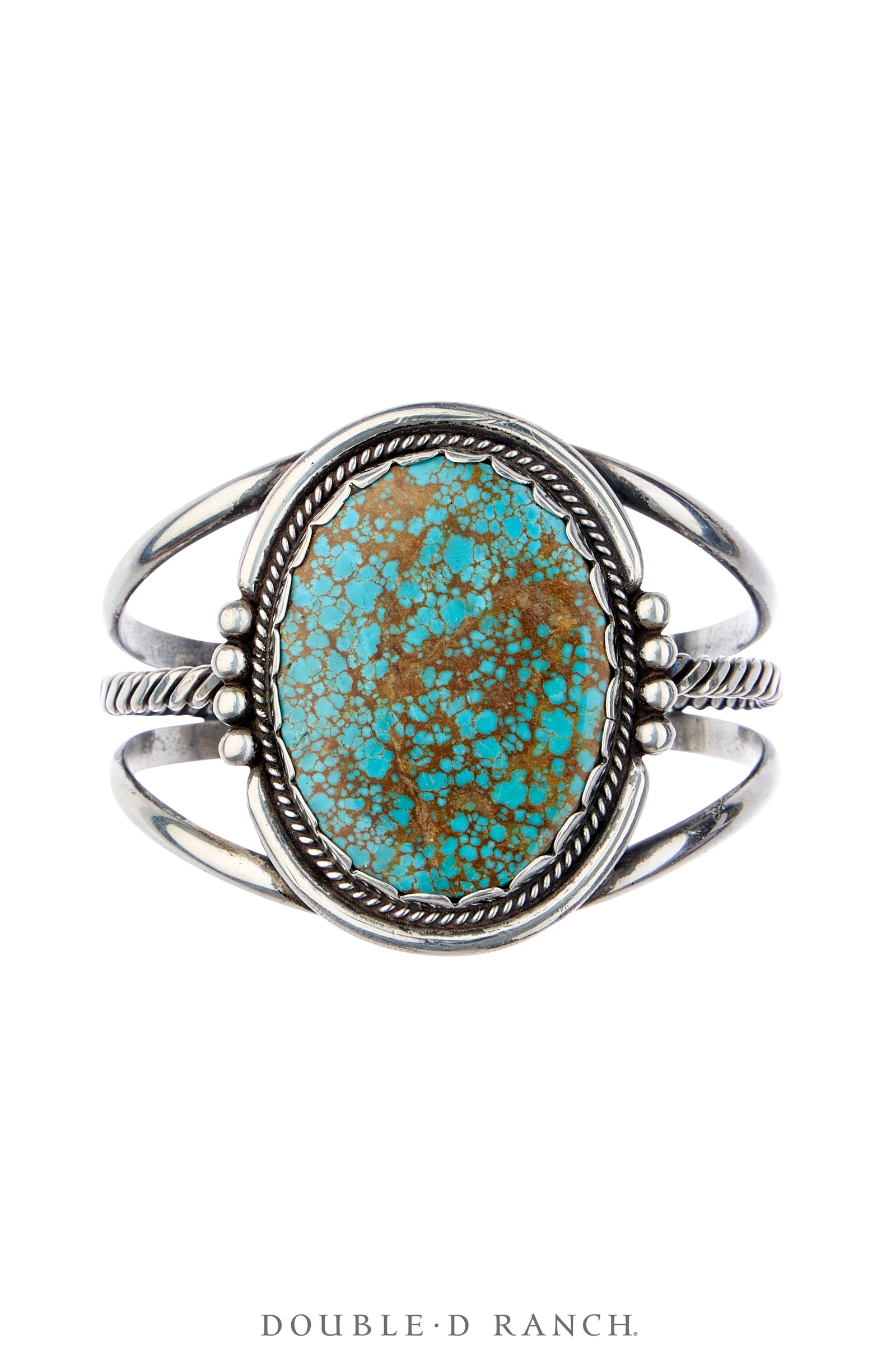 Cuff, Natural Stone, Turquoise, Sans Hallmark, Vintage ‘60s, 4325