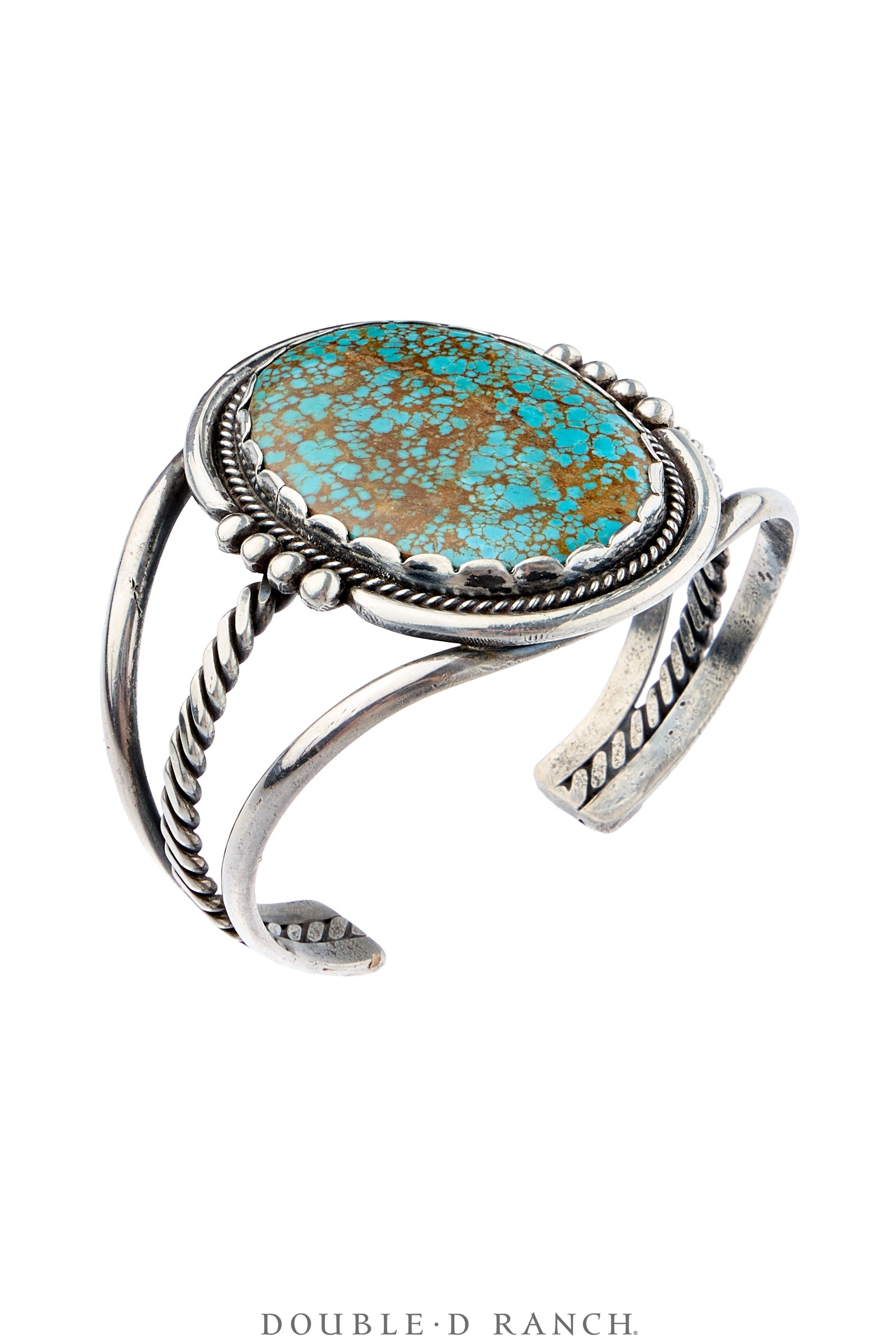 Cuff, Natural Stone, Turquoise, Sans Hallmark, Vintage ‘60s, 4325