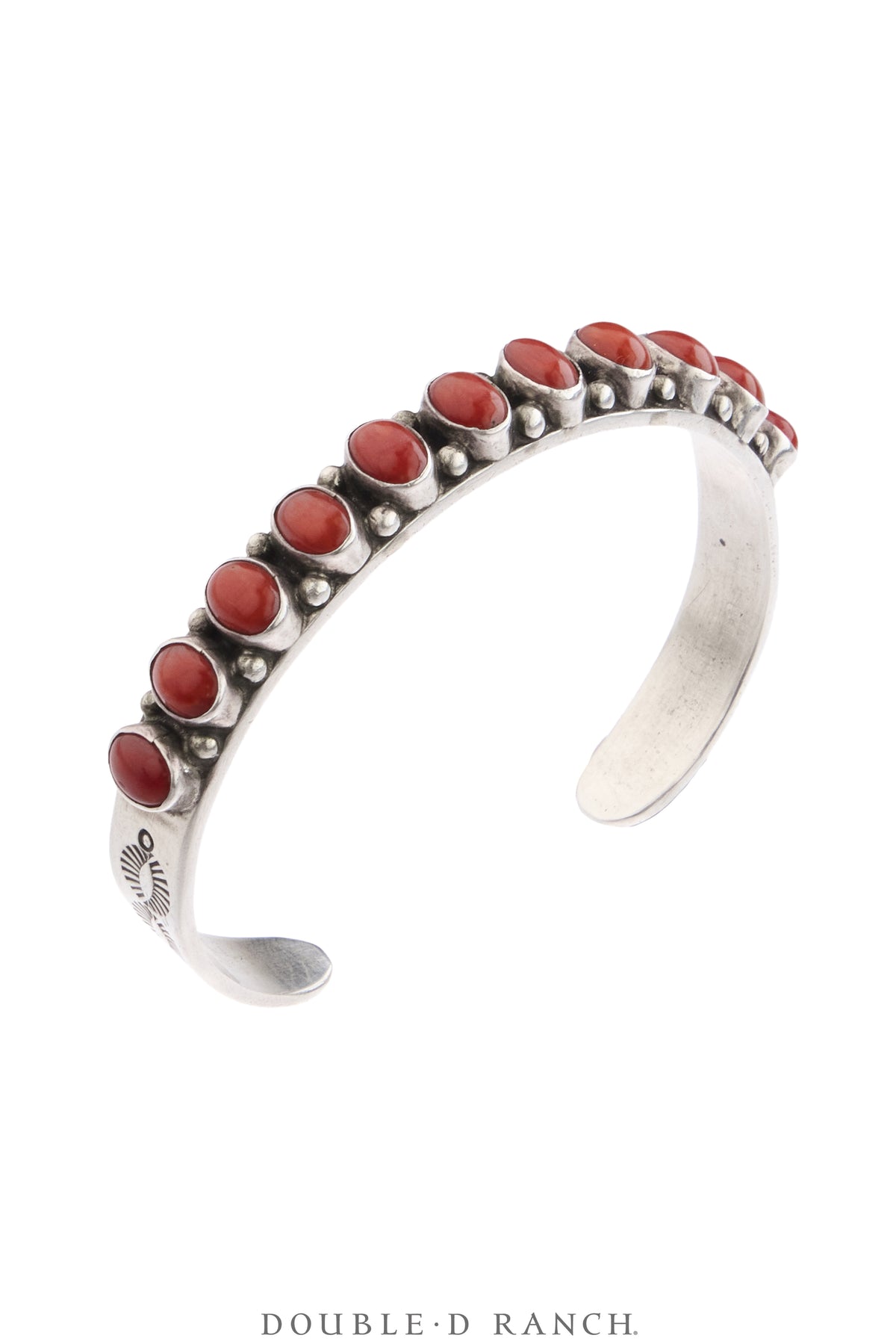 Cuff, Stacker, Coral, Well Matched Stones, Hallmark, Vintage, 4351
