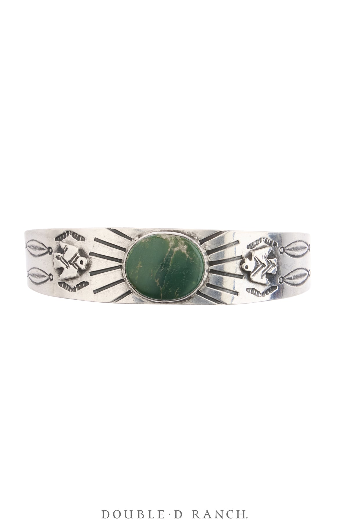 Cuff, Fred Harvey Railroad Era, Turquoise, Thunderbirds, Vintage ‘40s, 4353