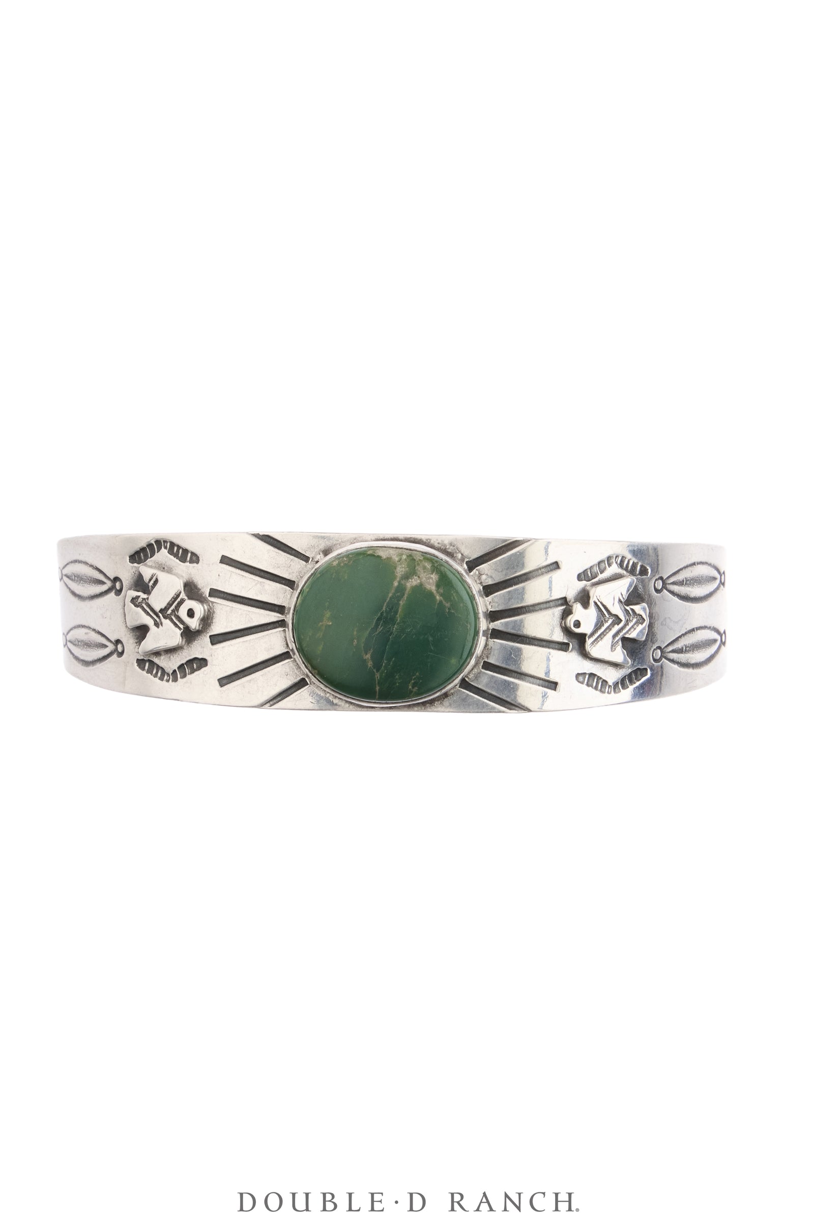 Cuff, Fred Harvey Railroad Era, Turquoise, Thunderbirds, Vintage ‘40s, 4353
